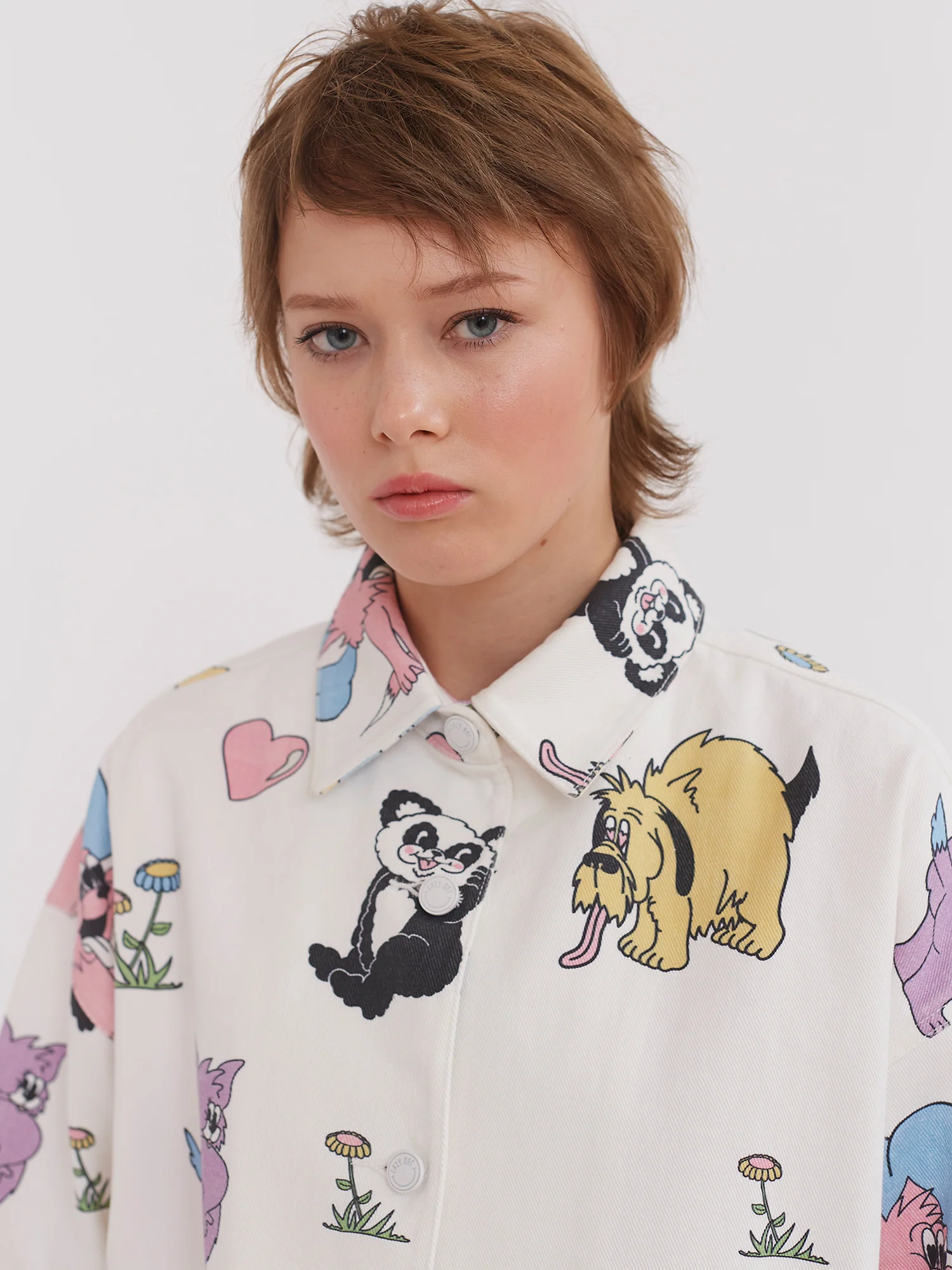 Lazy Oaf Crazy in Love Work Jacket - Image 4