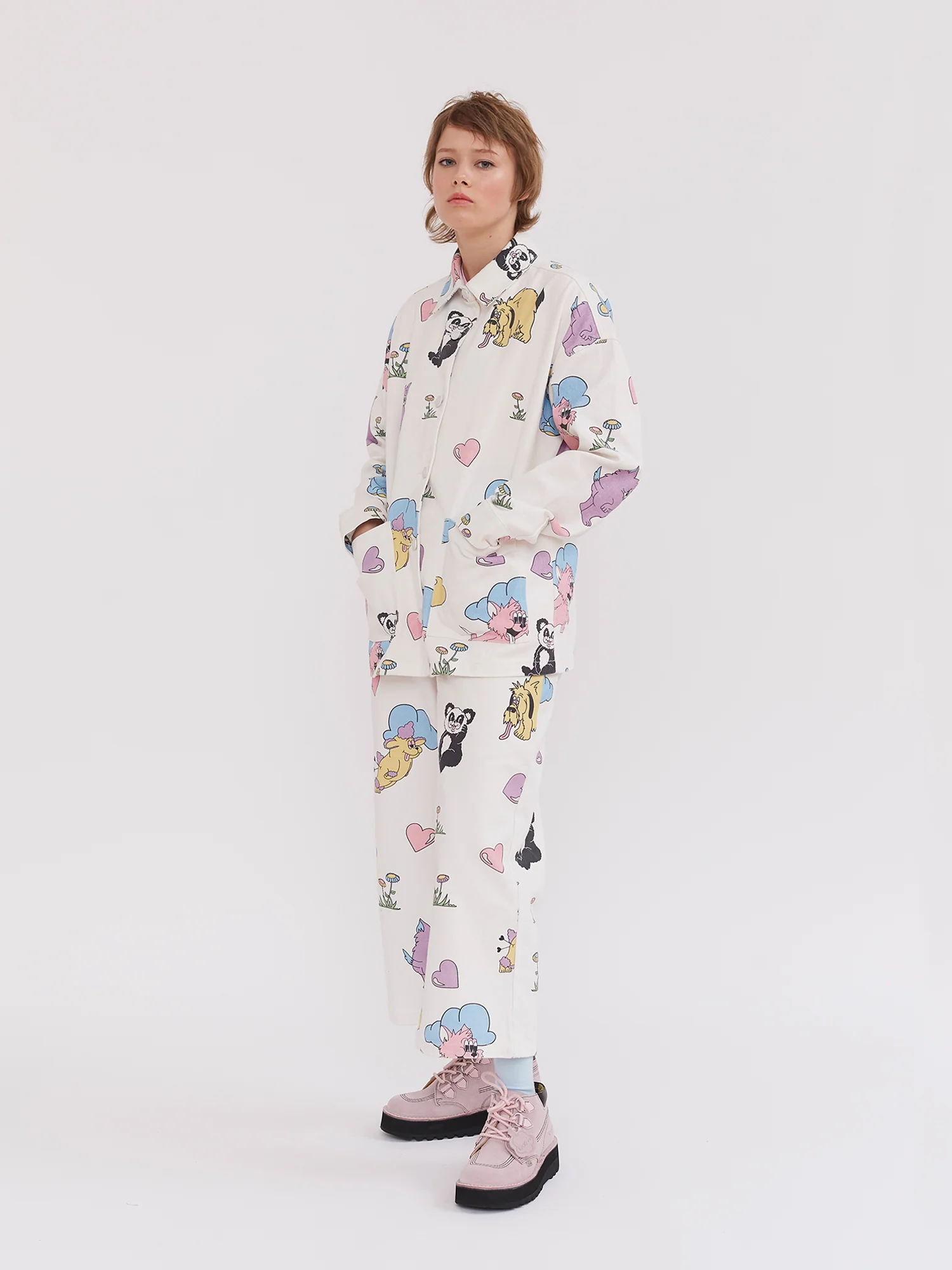 Lazy Oaf Crazy in Love Work Jacket - Image 5