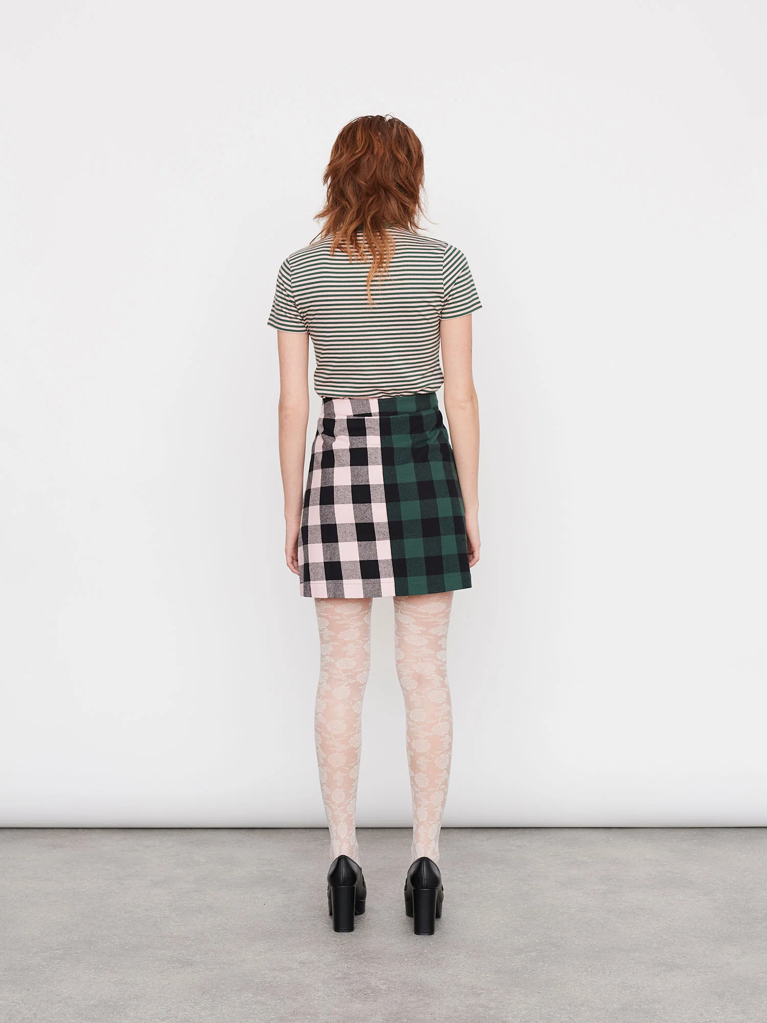 Lazy Oaf Curator Check Midi Skirt - Image 5