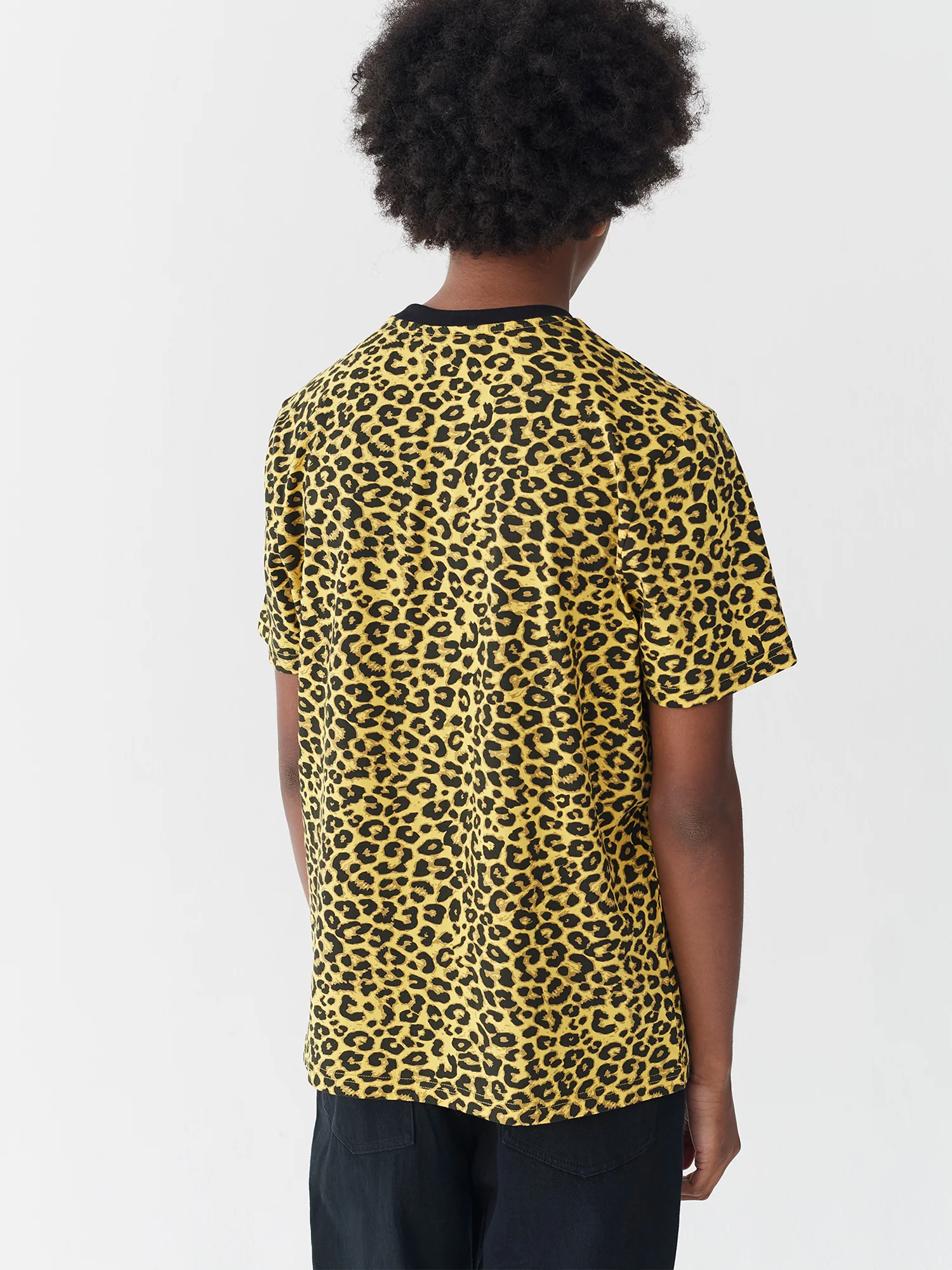 Lazy Oaf Cyber Yellow Leopard Print T-Shirt - Image 3