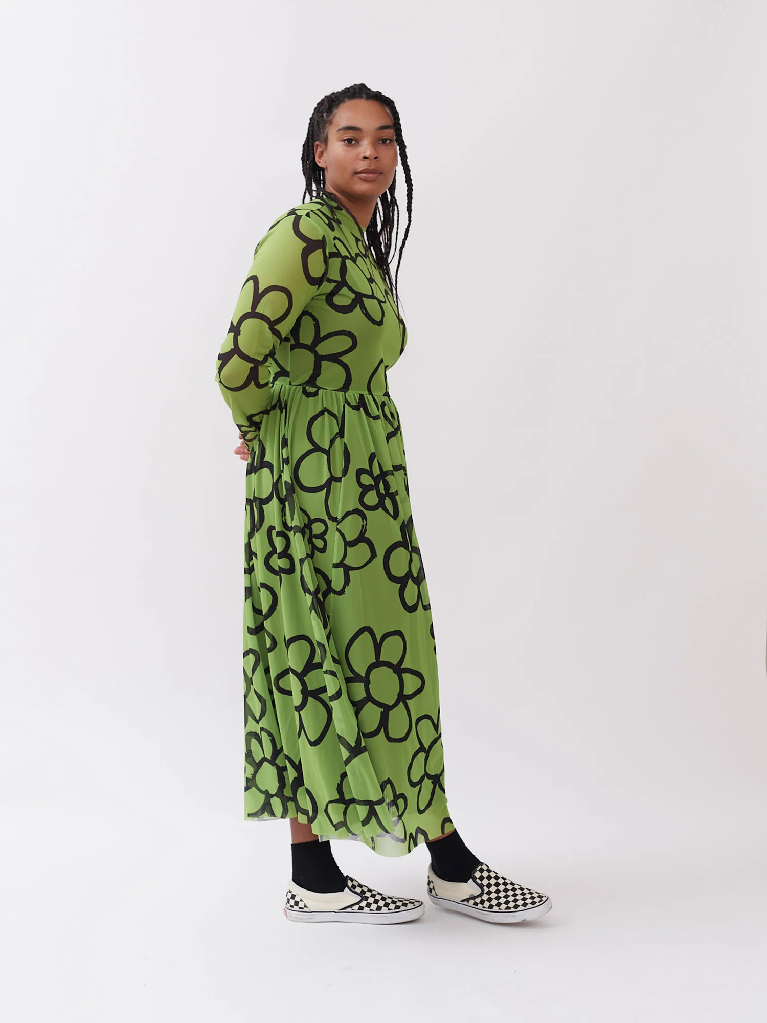 Lazy Oaf Daisy Chain Mesh Dress - Image 7