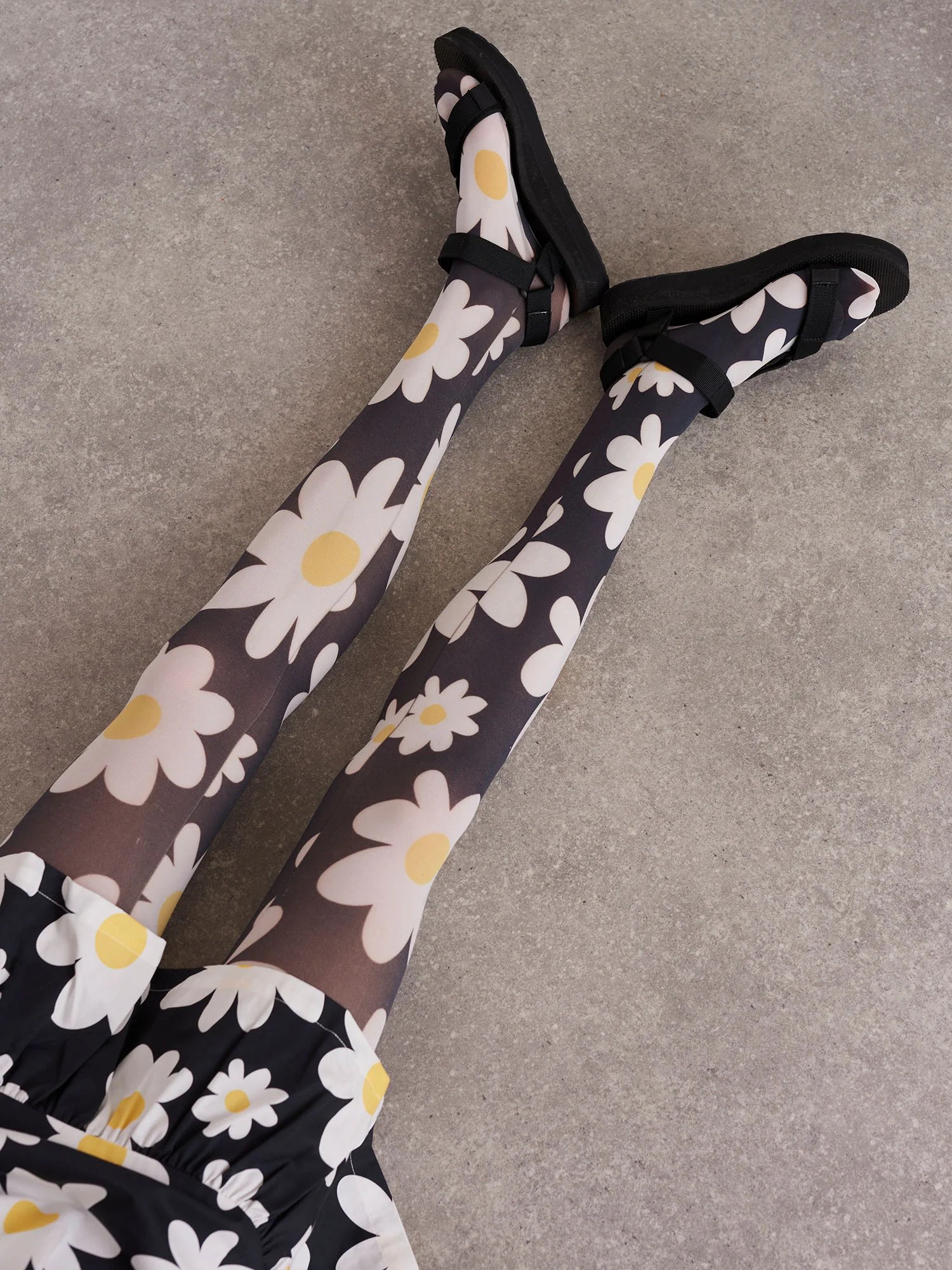 Lazy Oaf Daisy Chain Printed Tights - Image 2