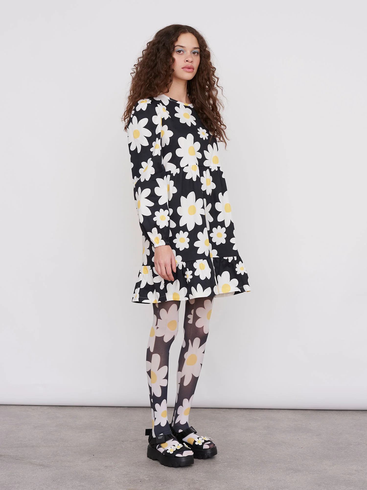 Lazy Oaf Daisy Chain Smock Dress - Image 2