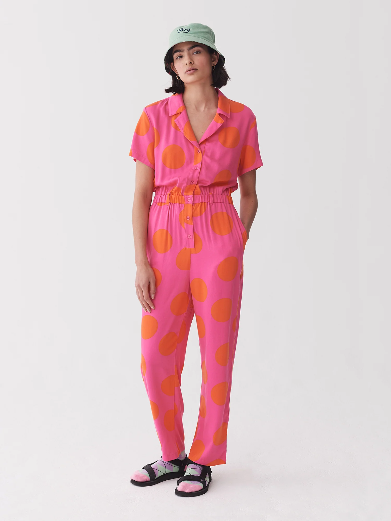 Lazy Oaf Daytrip Polka Jumpsuit - Image 2