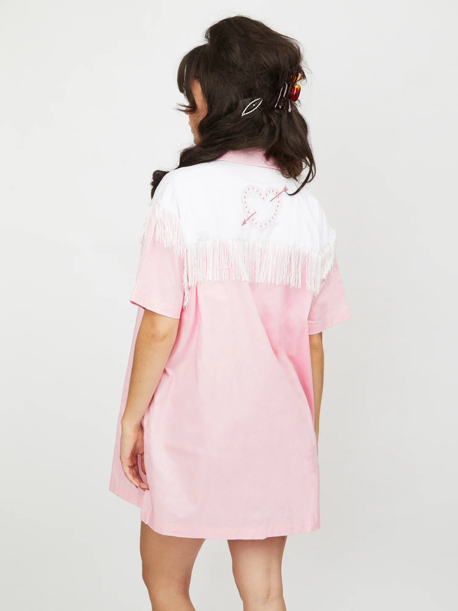 Lazy Oaf Dolly Shirt Dress - Image 2