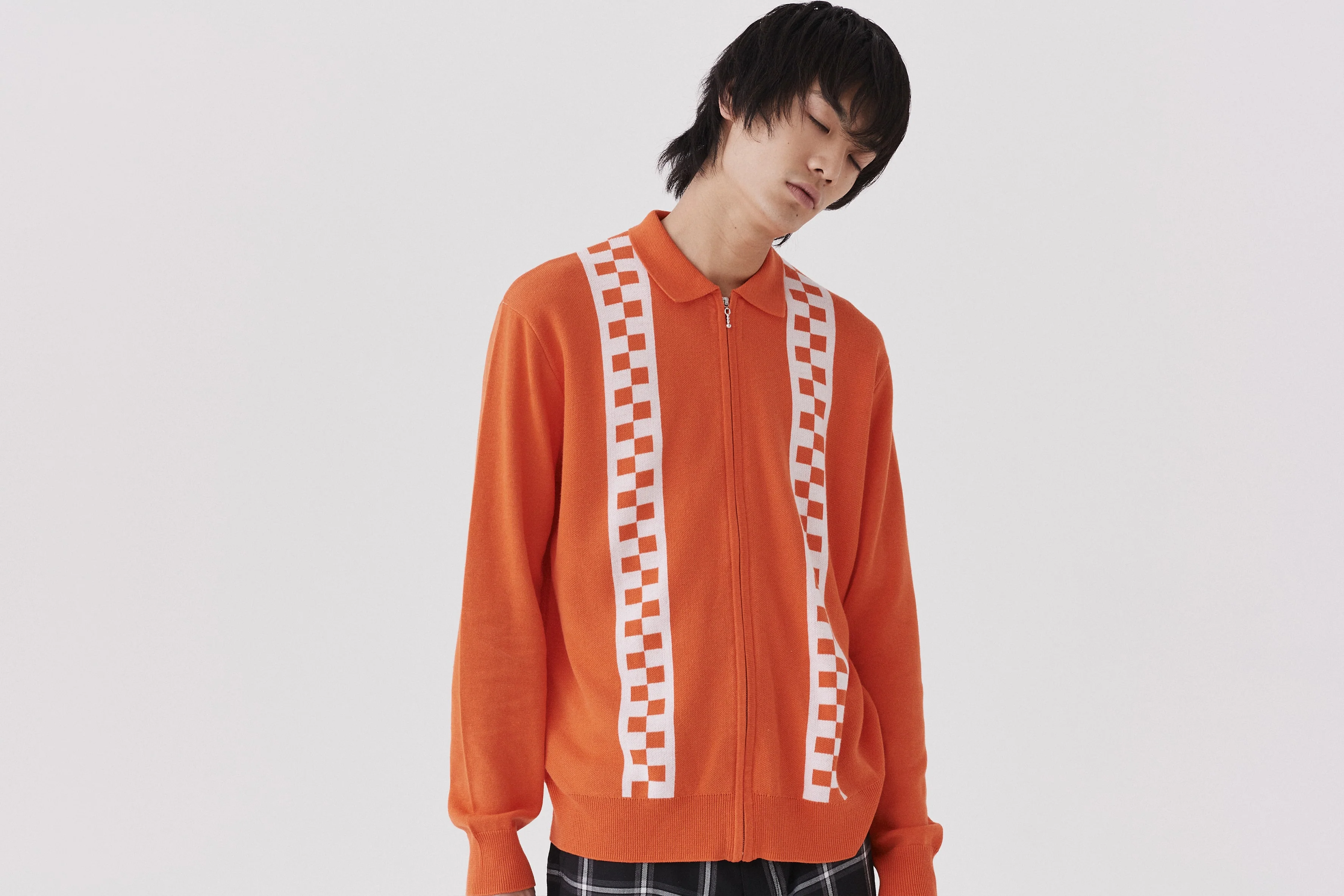 Lazy Oaf Double Stripe Zip Up Cardigan - Image 3