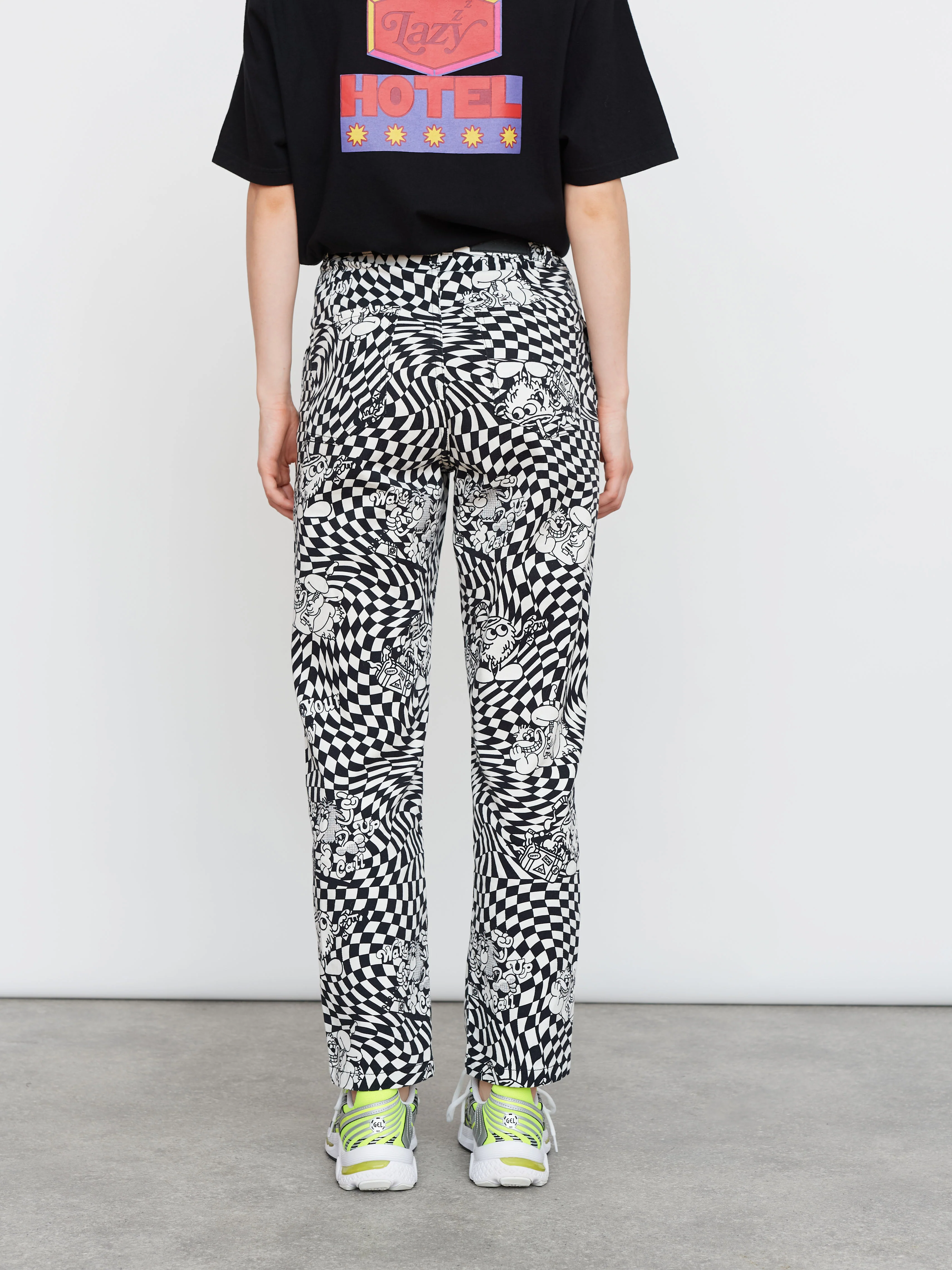 Lazy Oaf Enjoy Your Stay Unisex Pants - Image 4