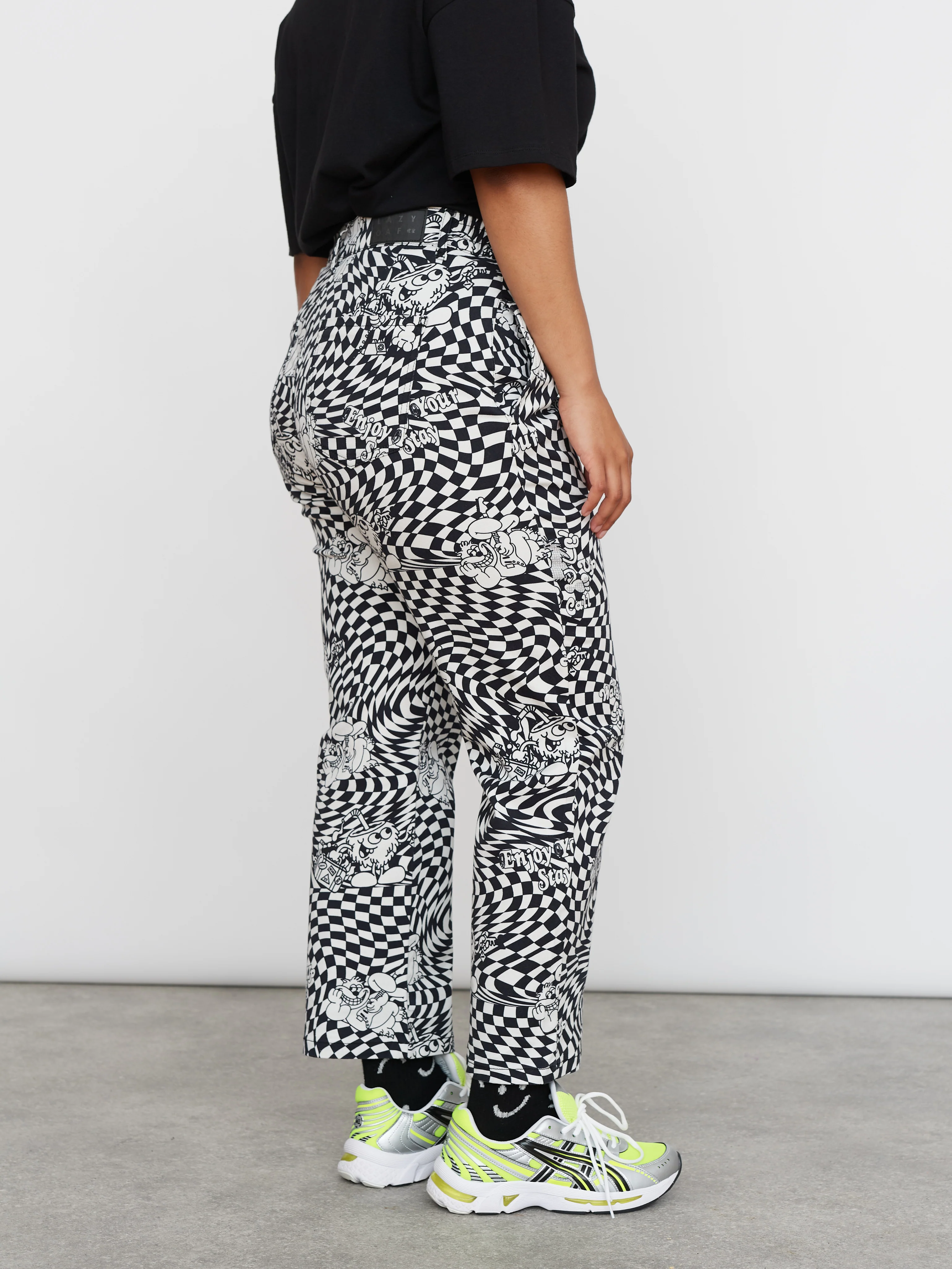 Lazy Oaf Enjoy Your Stay Unisex Pants - Image 6