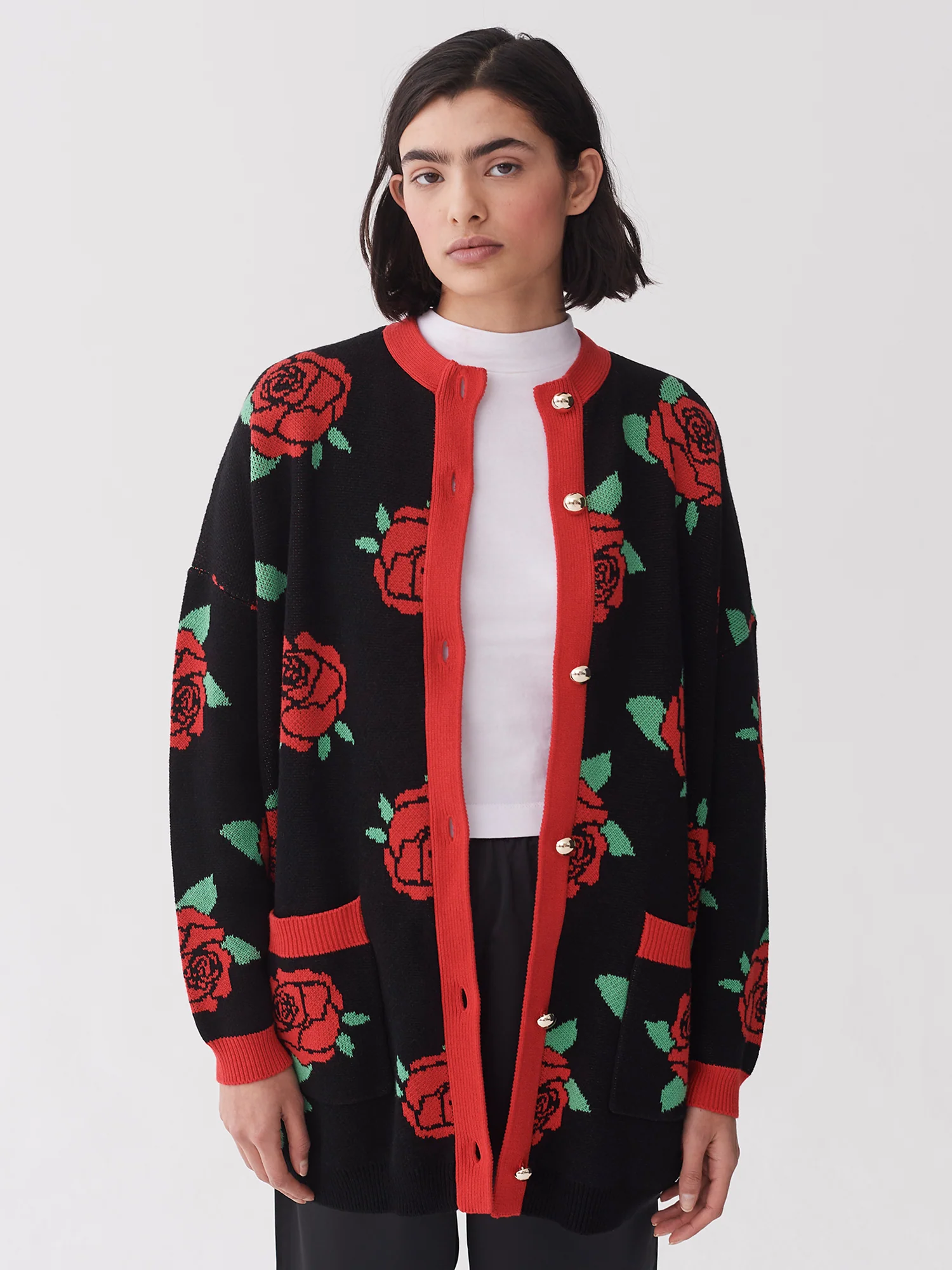 Lazy Oaf Everything Is Rosy Cardigan - Image 3