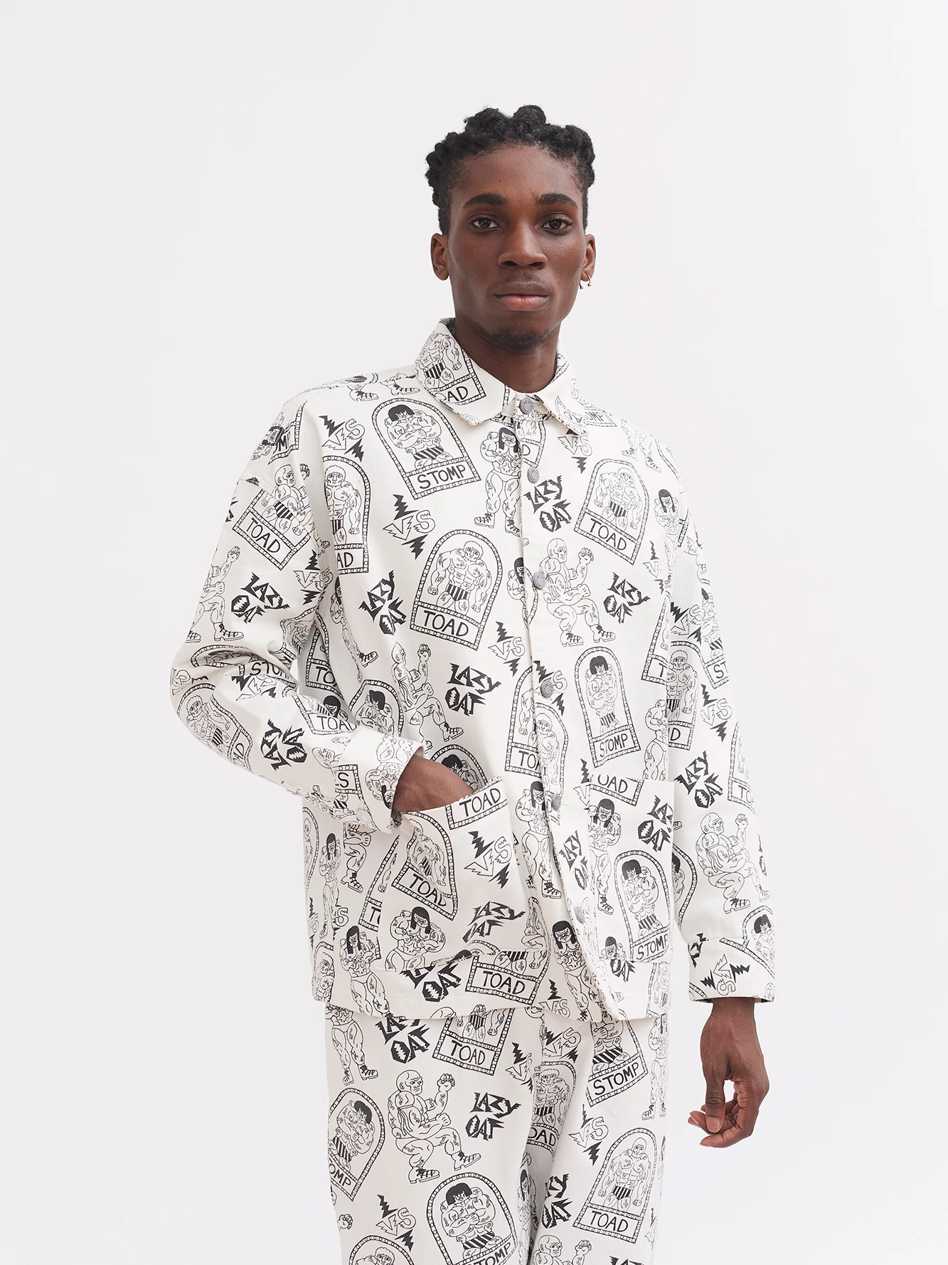Lazy Oaf Fighting Time Chore Jacket - Image 2