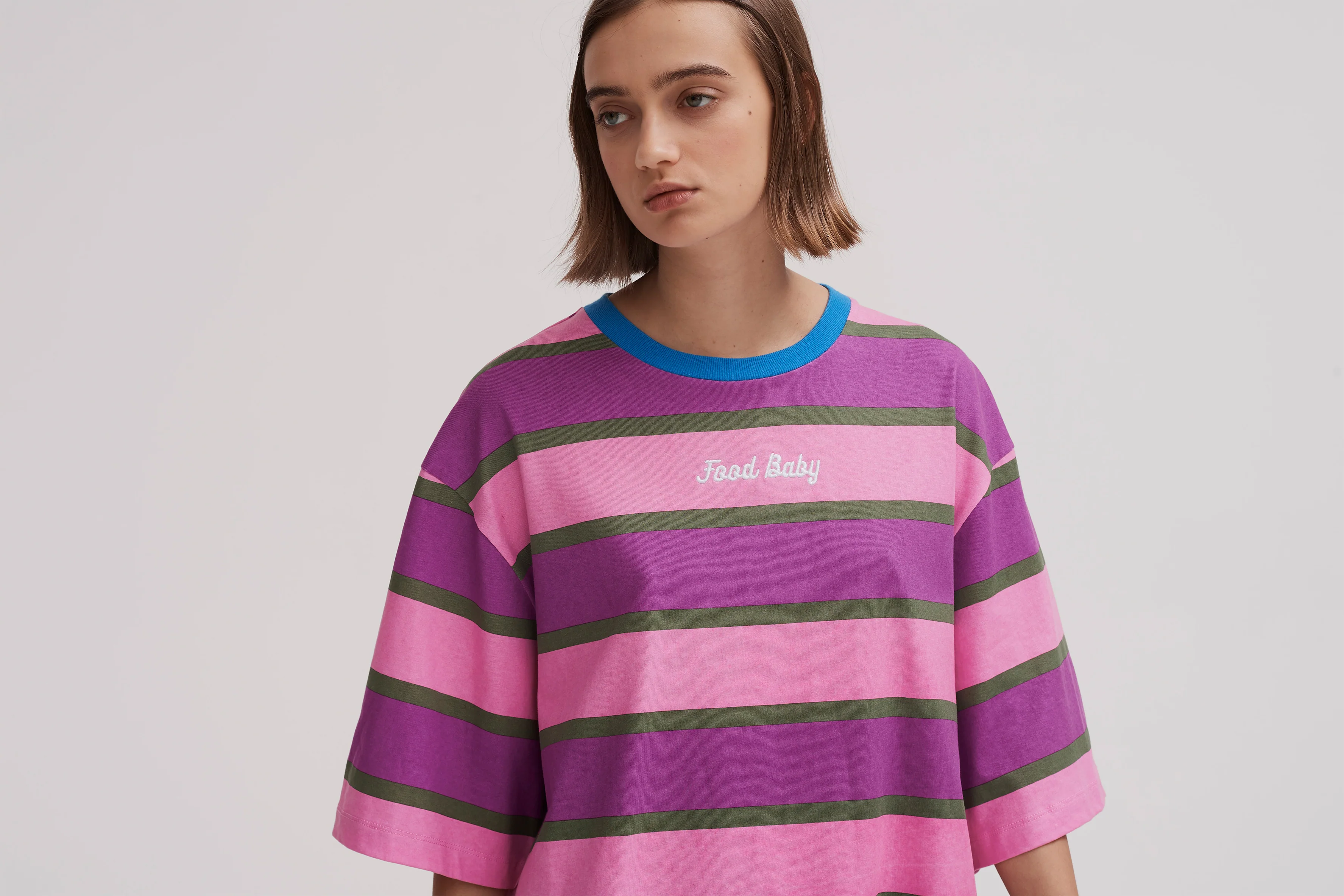 Lazy Oaf Food Baby Stripe Tee - Image 2