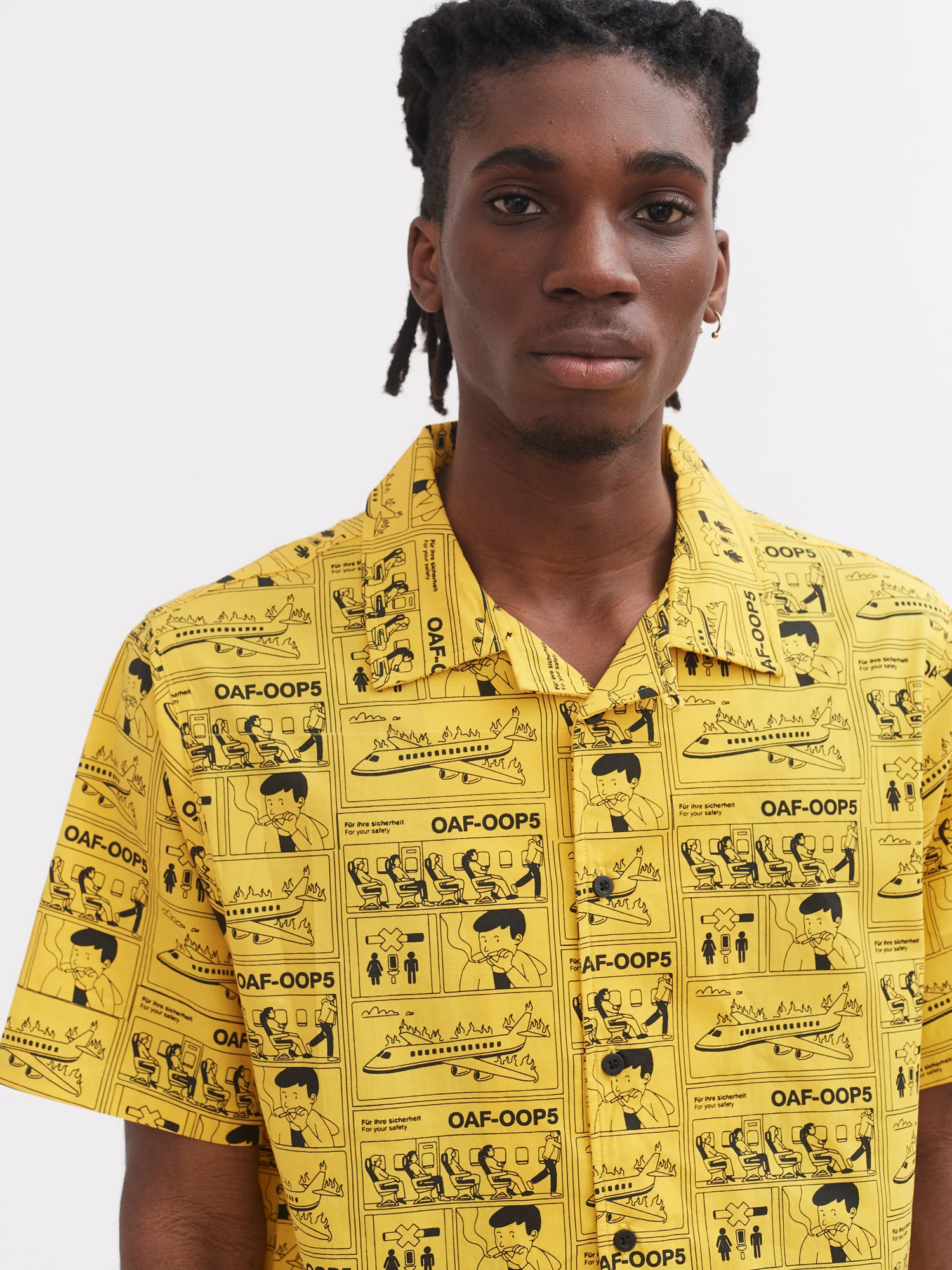 Lazy Oaf For Your Safety Only Bowling Shirt
