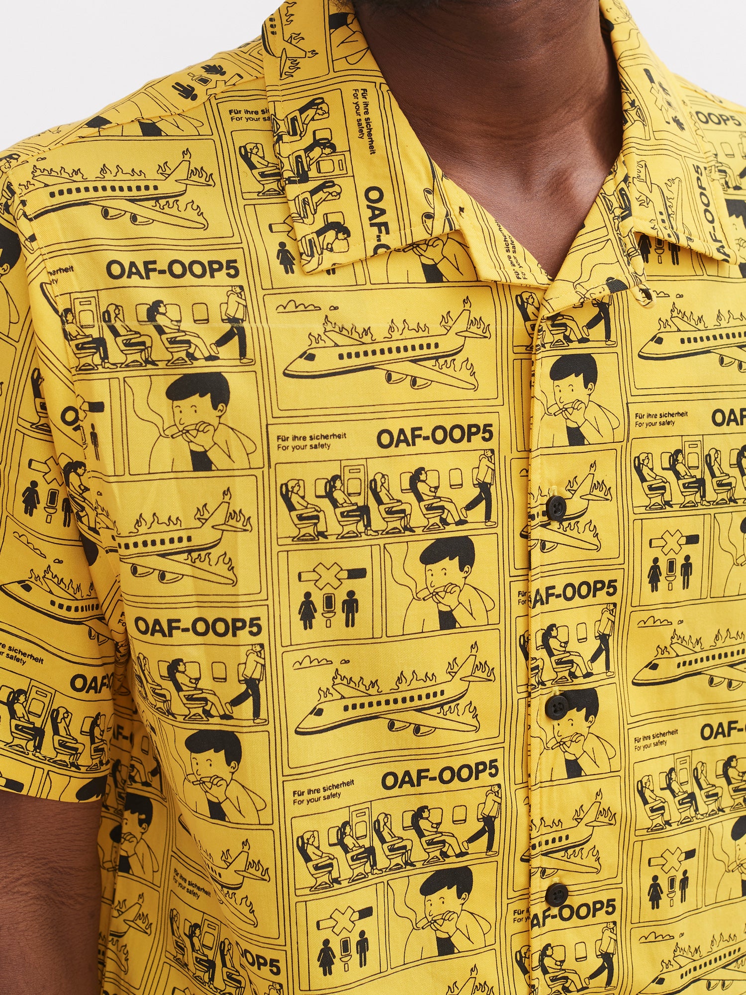Lazy Oaf For Your Safety Only Bowling Shirt - Image 2
