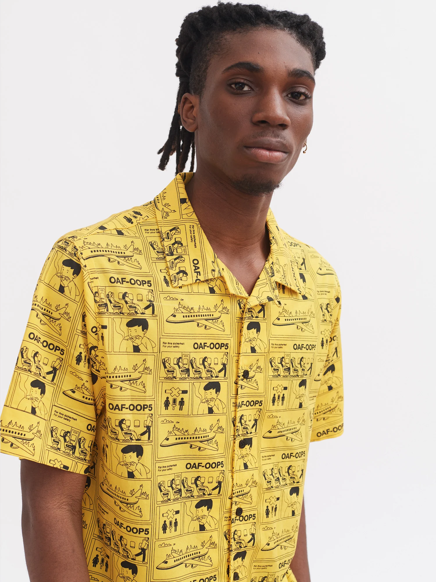 Lazy Oaf For Your Safety Only Bowling Shirt - Image 3
