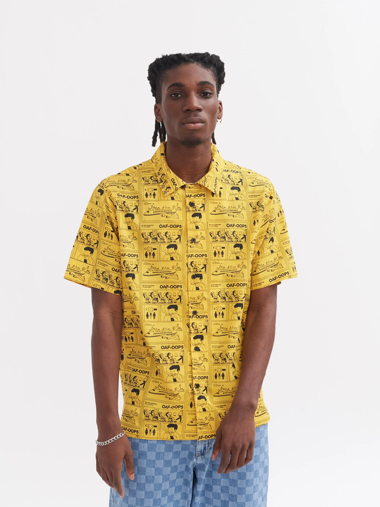 Lazy Oaf For Your Safety Only Bowling Shirt - Image 4