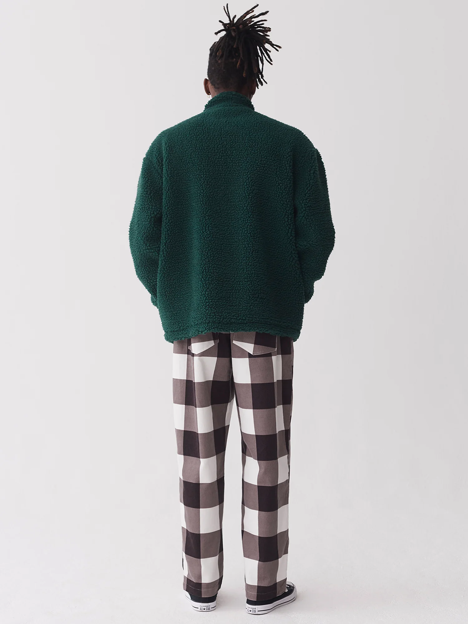 Lazy Oaf Forest Green Zip Up Fleece - Image 5