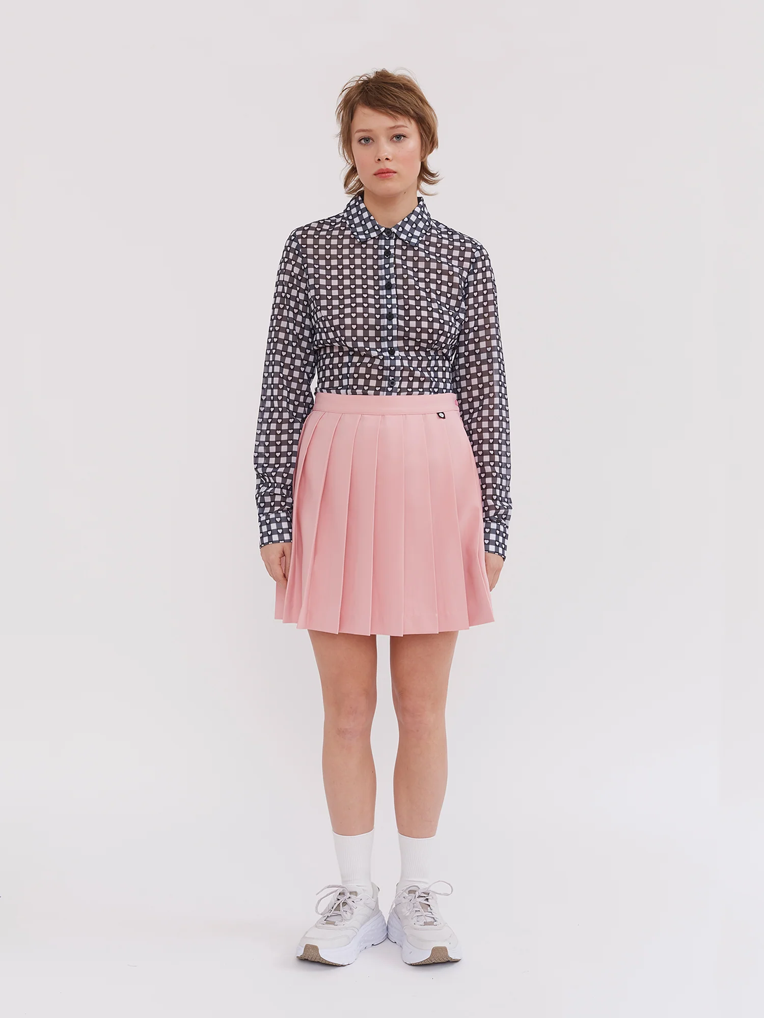 Lazy Oaf Gingham Love Button Up Shirt - Image 4