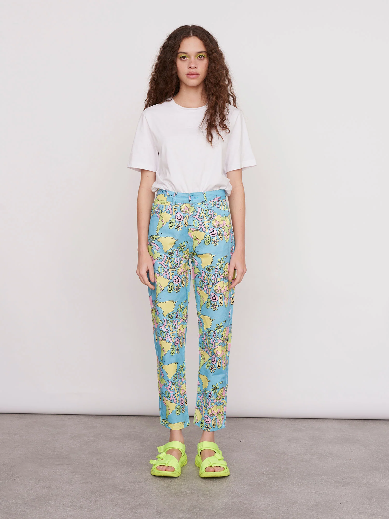 Lazy Oaf Going Global Mom Jeans - Image 2