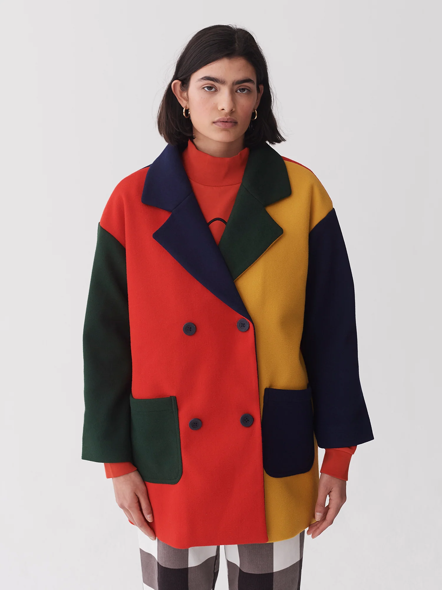 Lazy Oaf Grow Your Own Colour Block Coat - Image 2