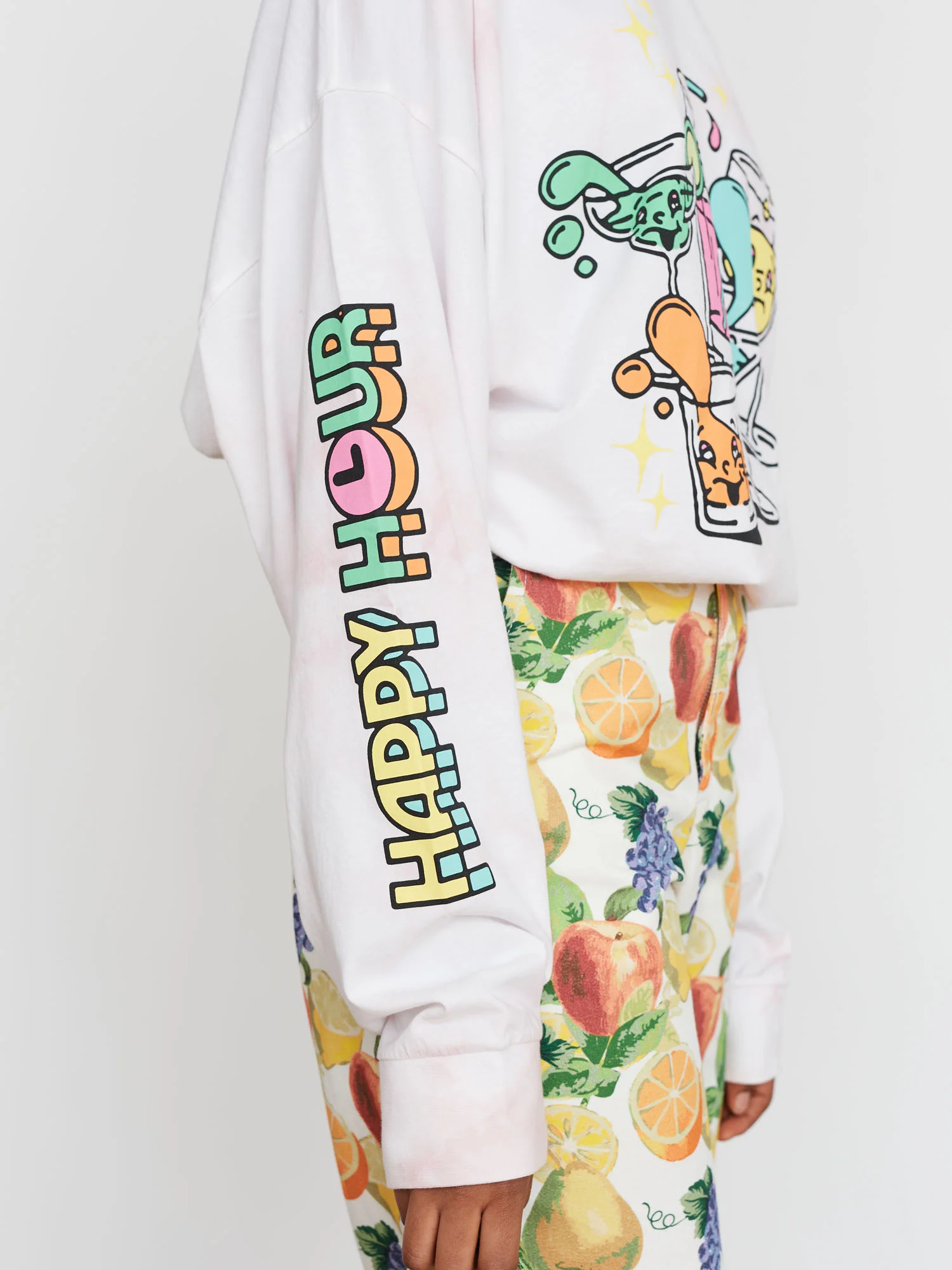 Lazy Oaf Happy Hour Long Sleeve T-Shirt - Image 3
