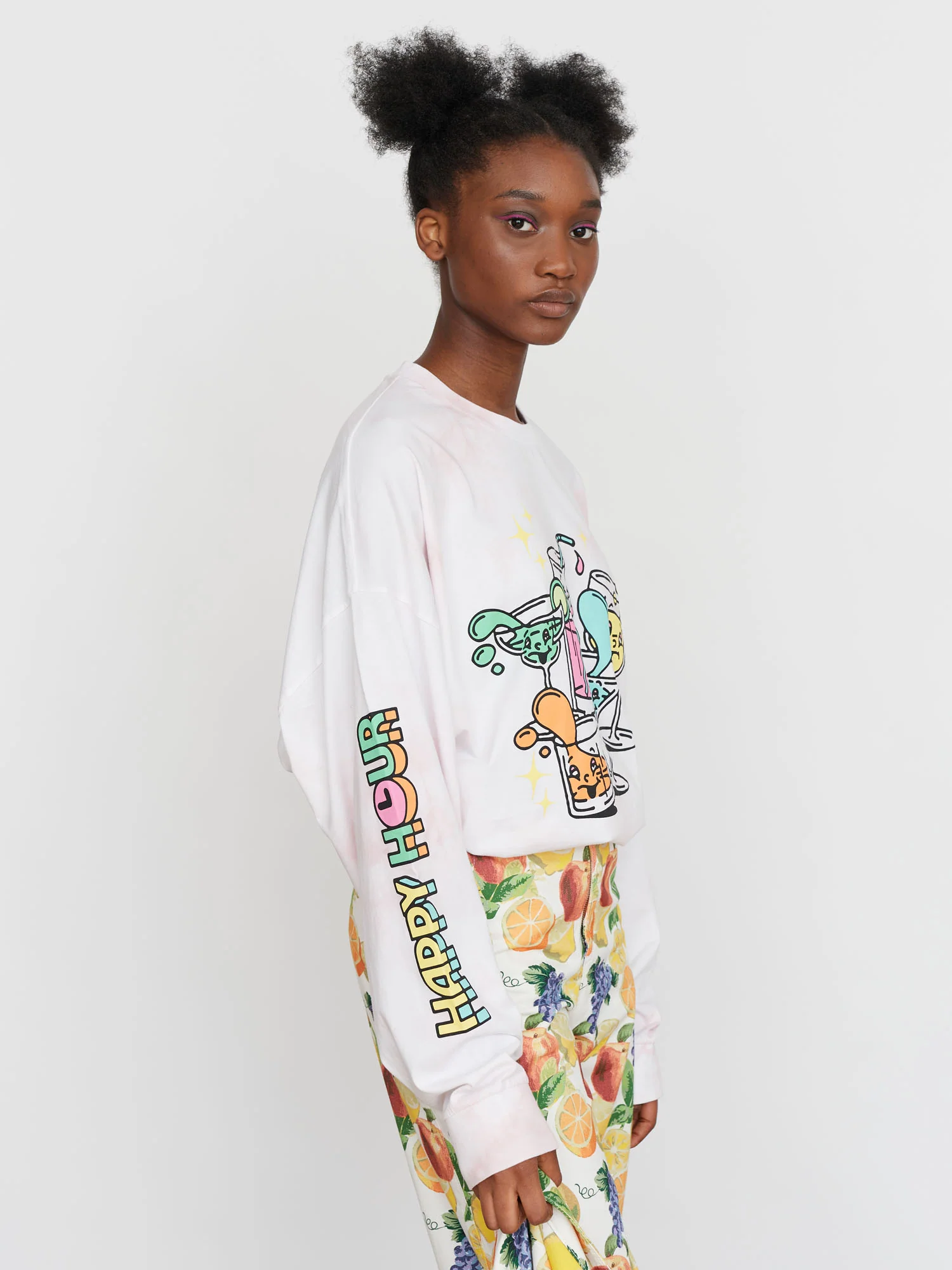 Lazy Oaf Happy Hour Long Sleeve T-Shirt - Image 7