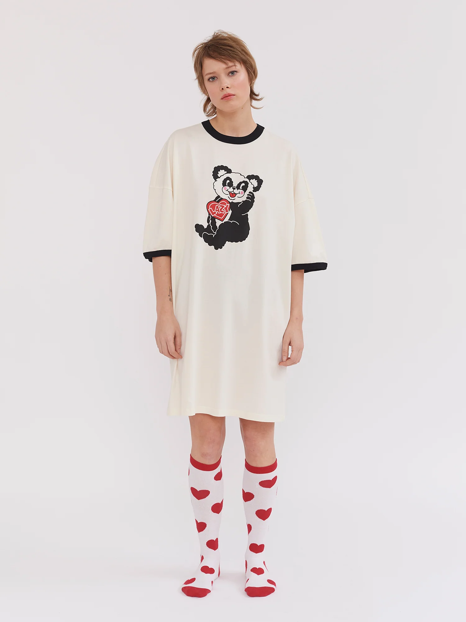 Lazy Oaf Happy Panda Sleep Tee - Image 3