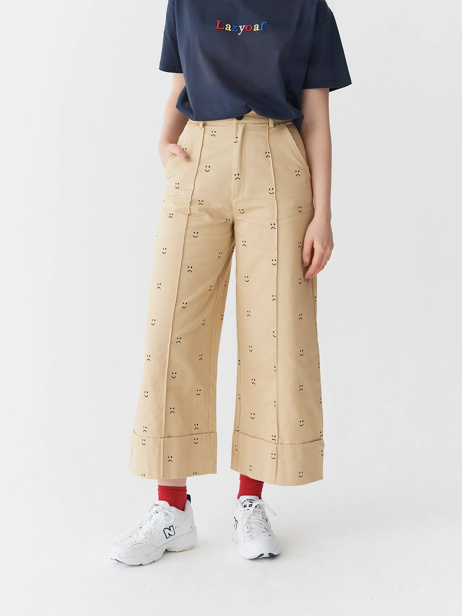 Lazy Oaf Happy Sad Chino Trousers - Image 4