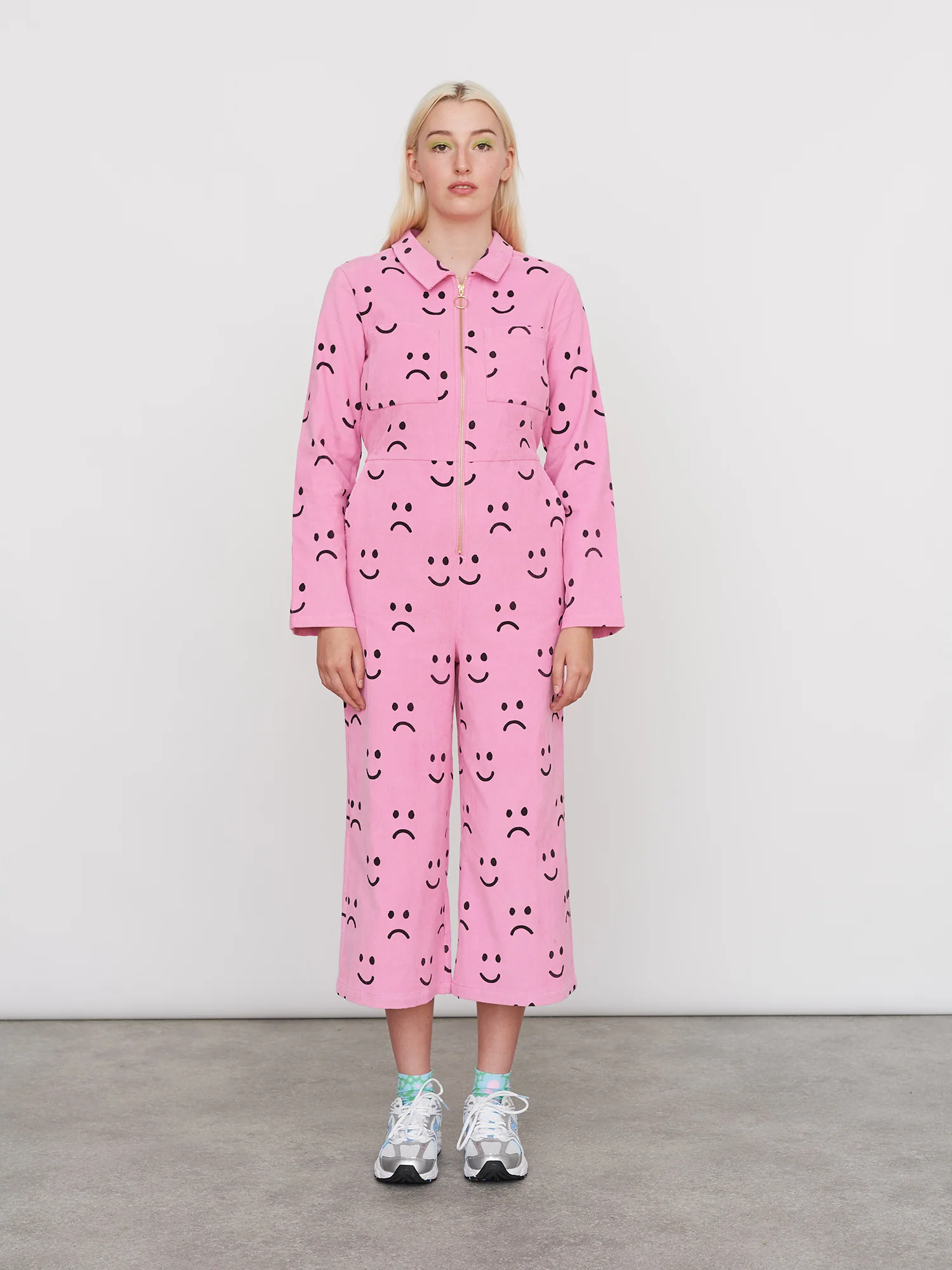 Happy Sad Cord Jumpsuit