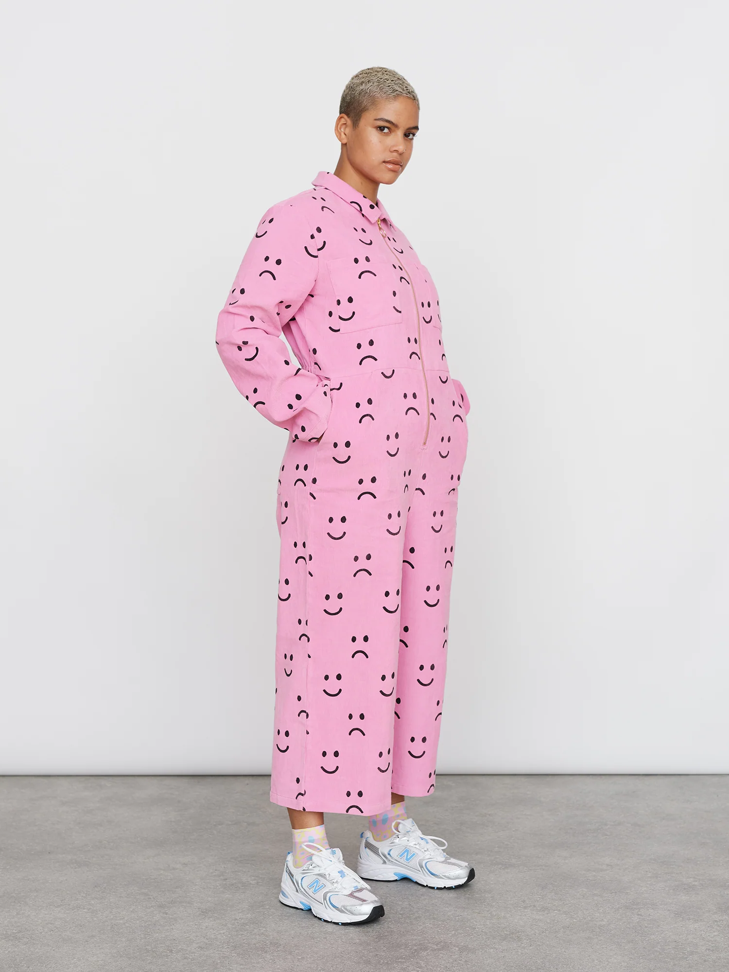 Happy Sad Cord Jumpsuit - Image 3