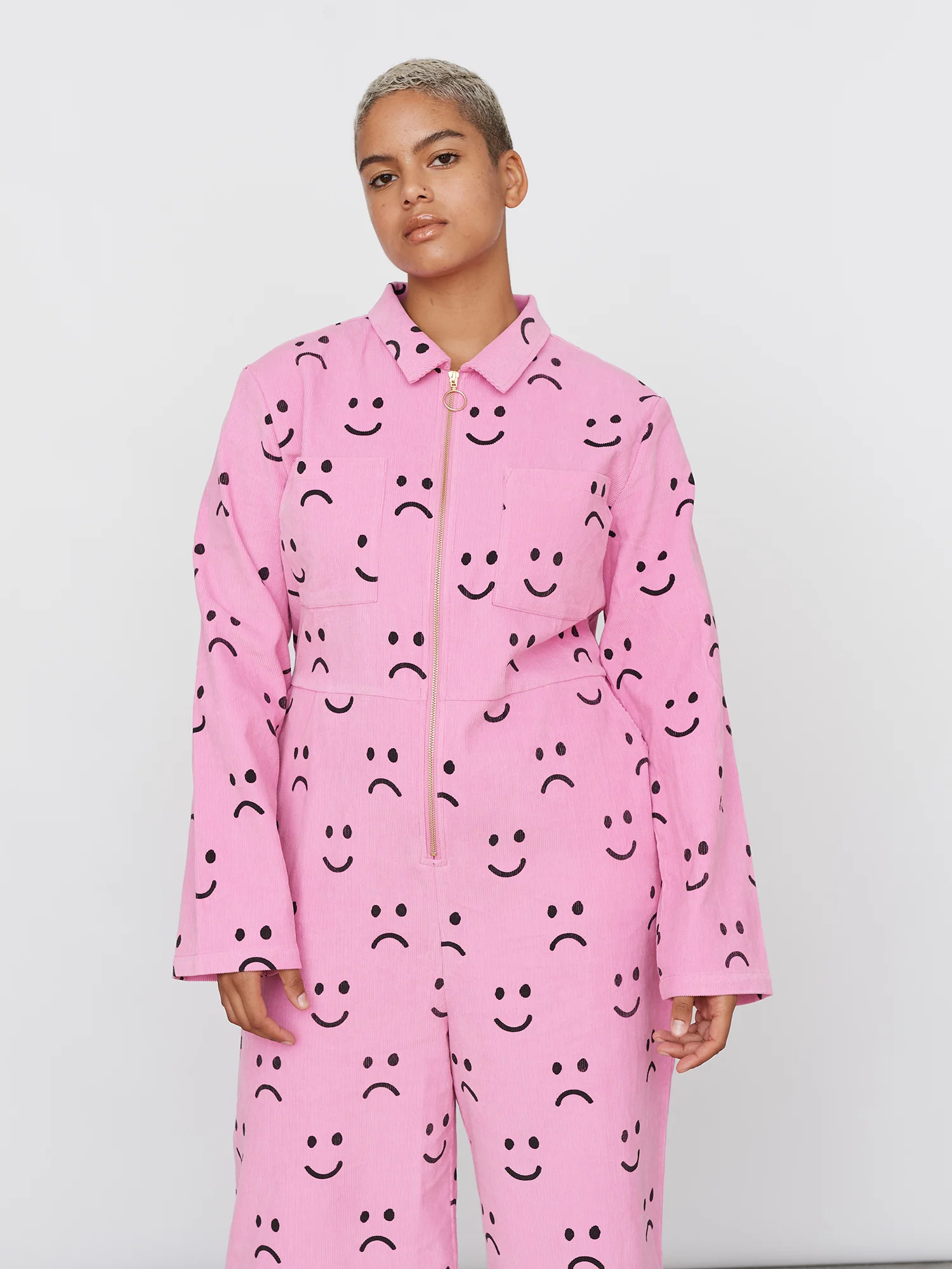 Happy Sad Cord Jumpsuit - Image 7