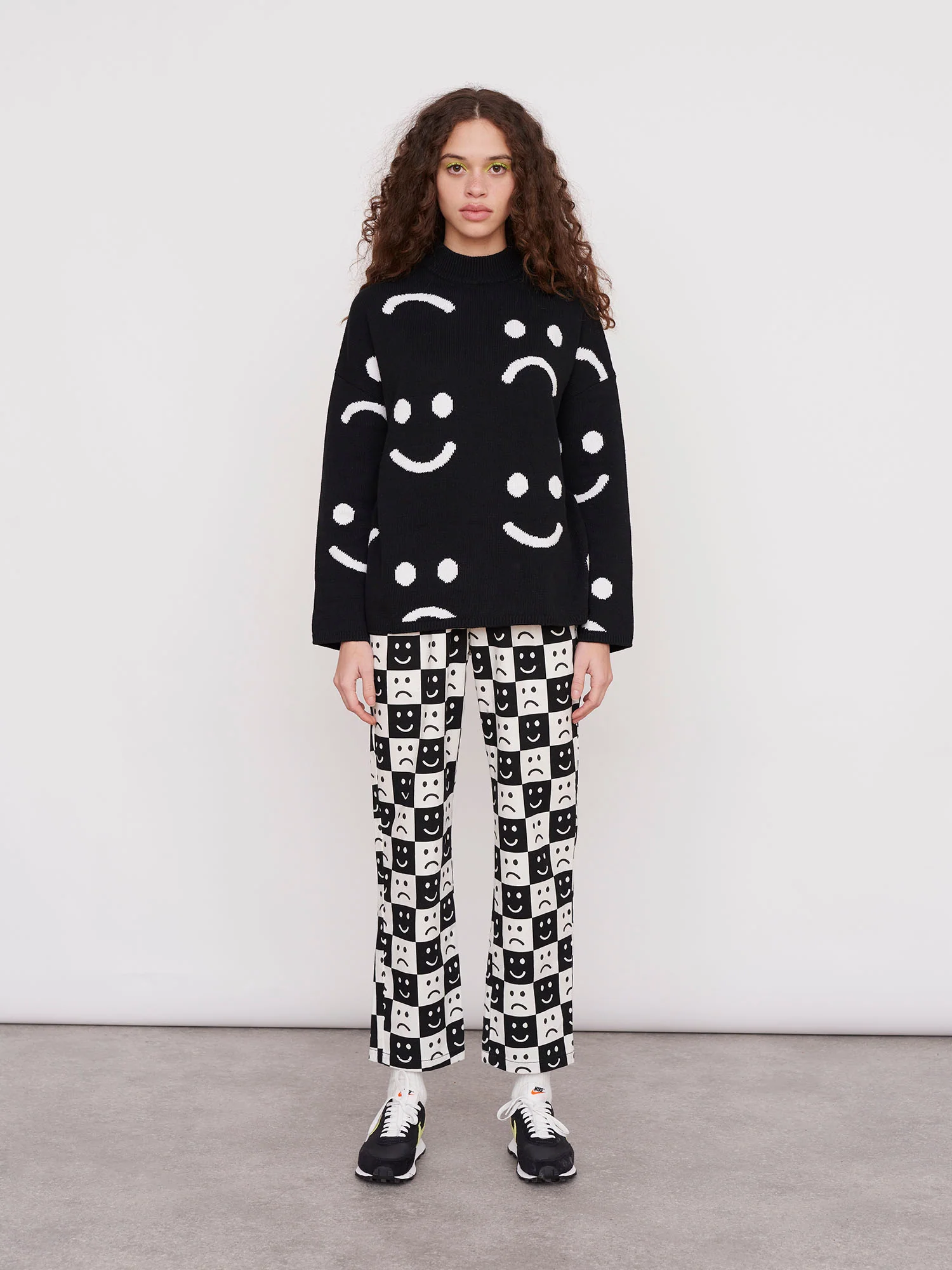 Lazy Oaf Happy Sad Knit Jumper