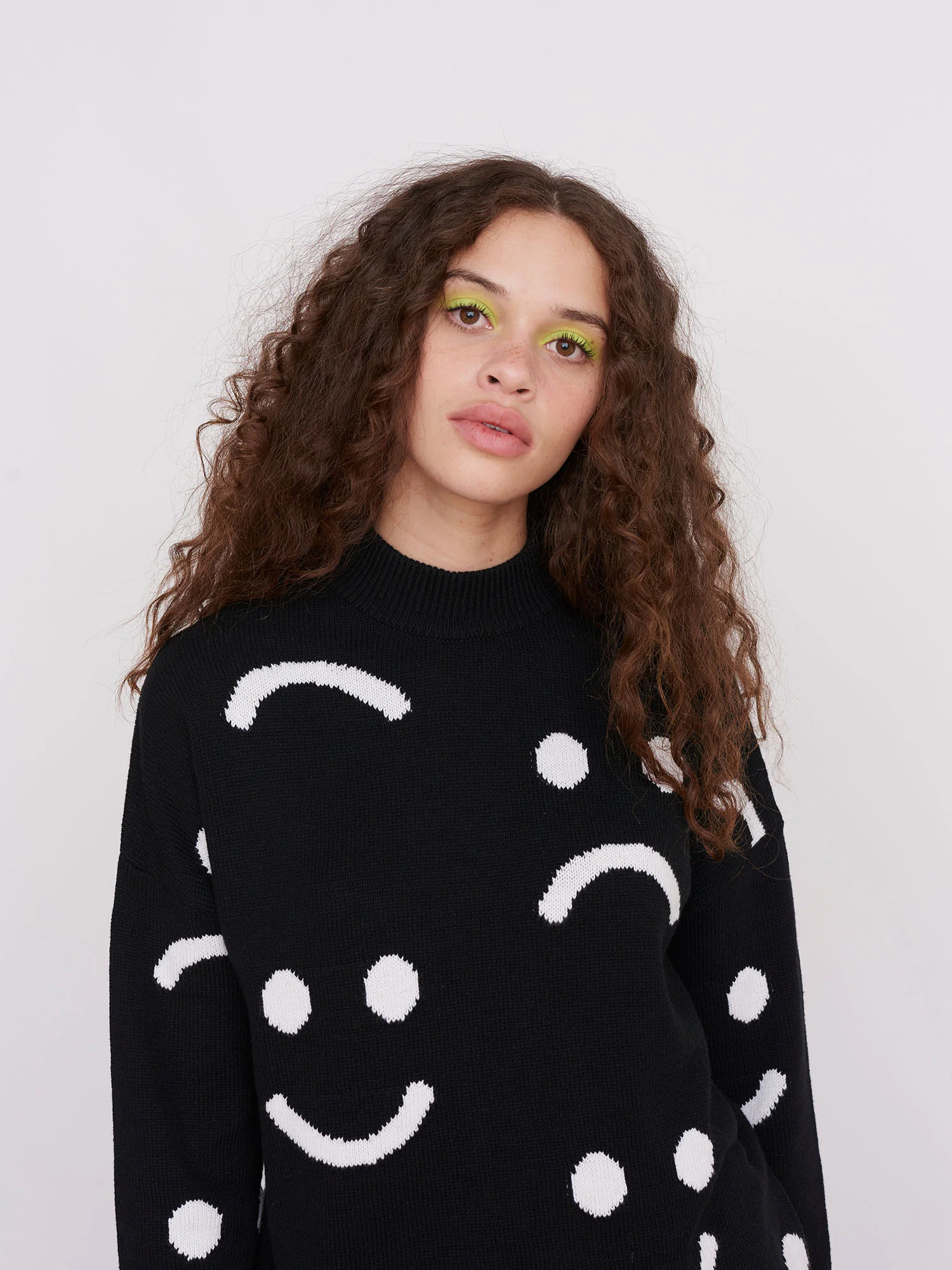 Lazy Oaf Happy Sad Knit Jumper - Image 5