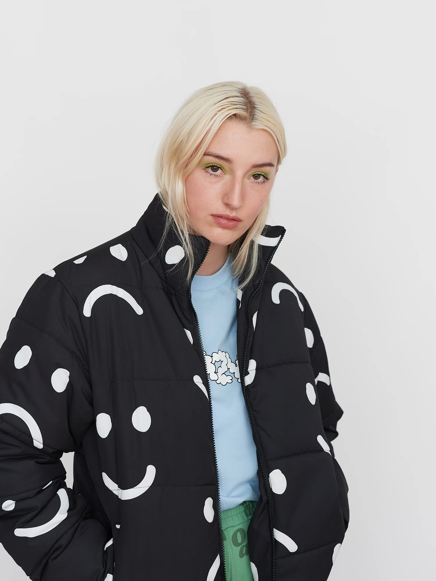 Happy Sad Short Puffer Jacket - Image 2