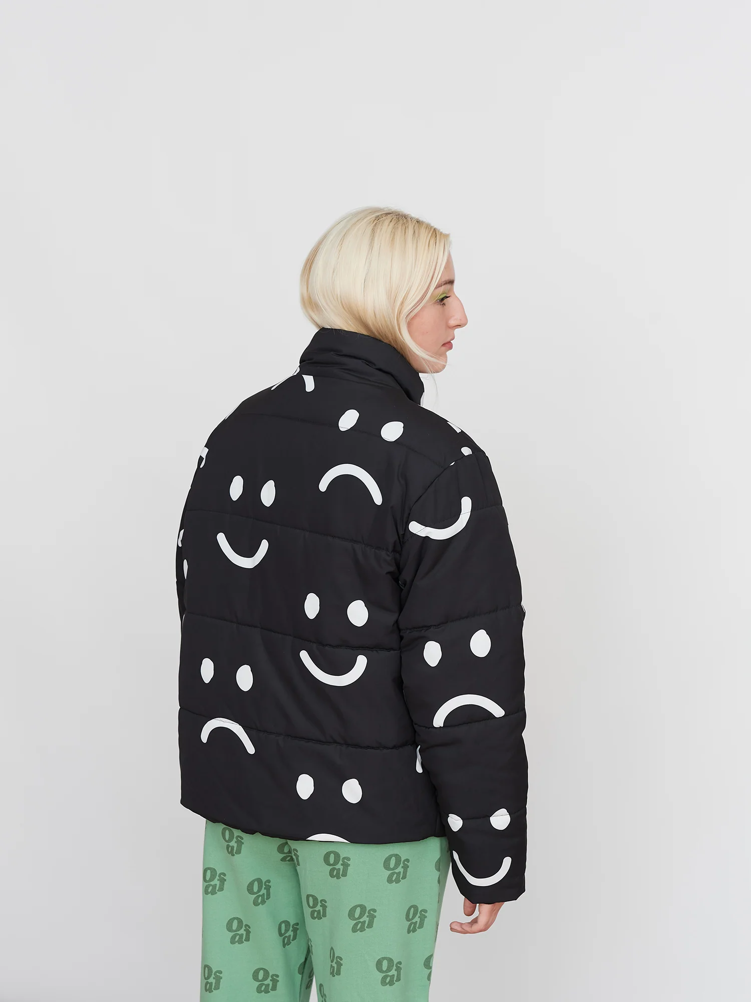 Happy Sad Short Puffer Jacket - Image 6