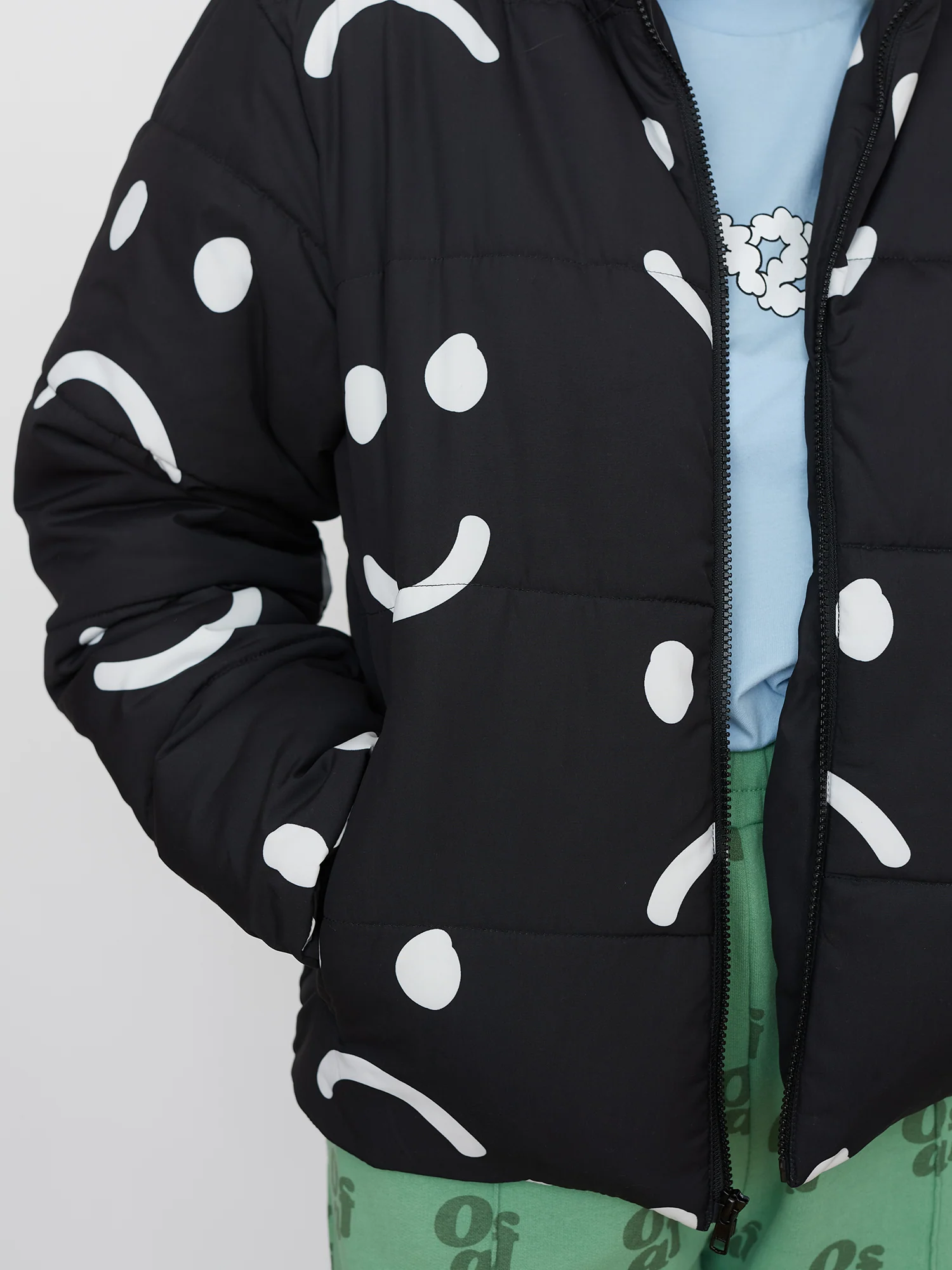 Happy Sad Short Puffer Jacket - Image 7