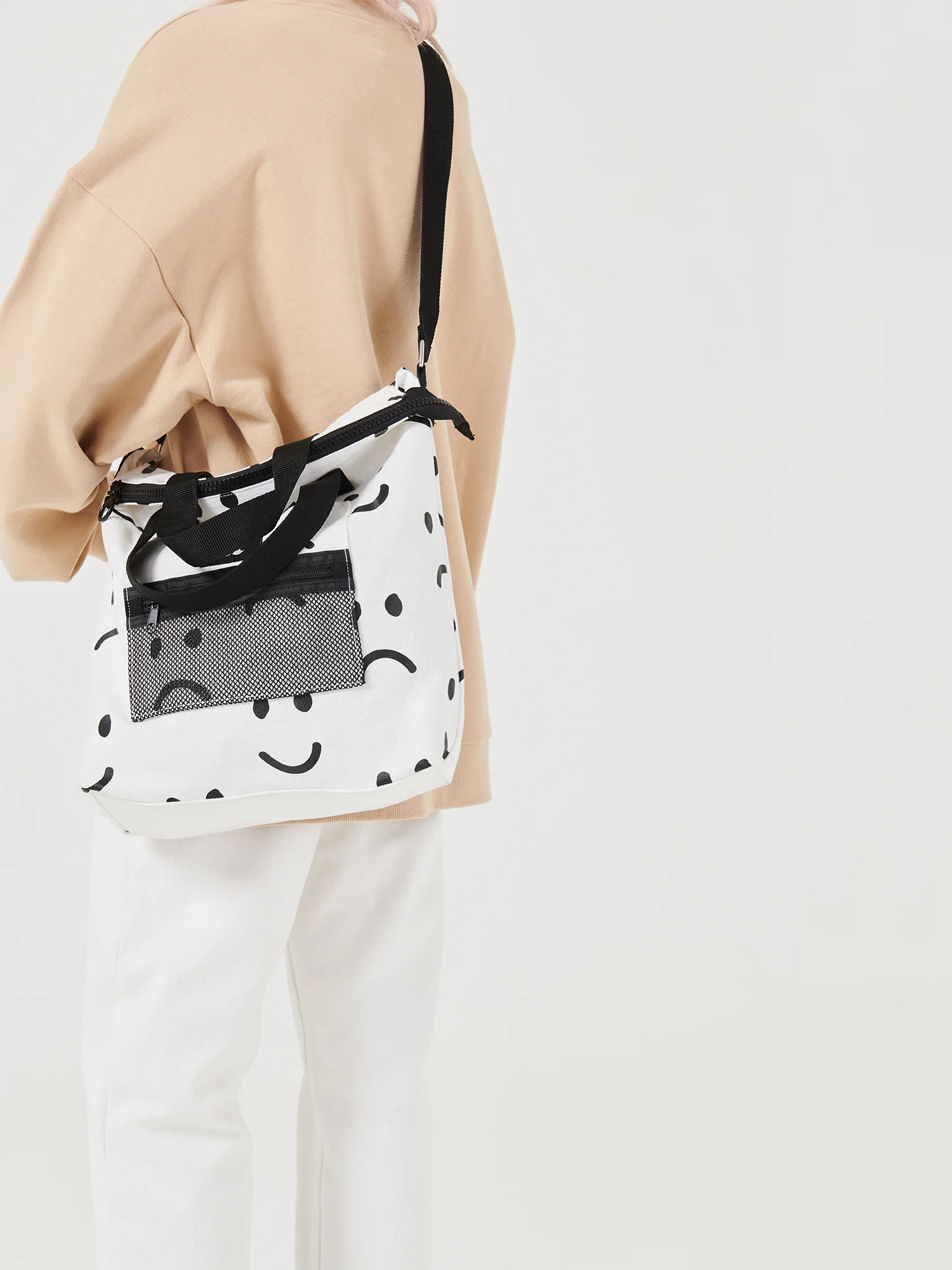 Lazy Oaf Happy Sad Tote Bag - Image 3