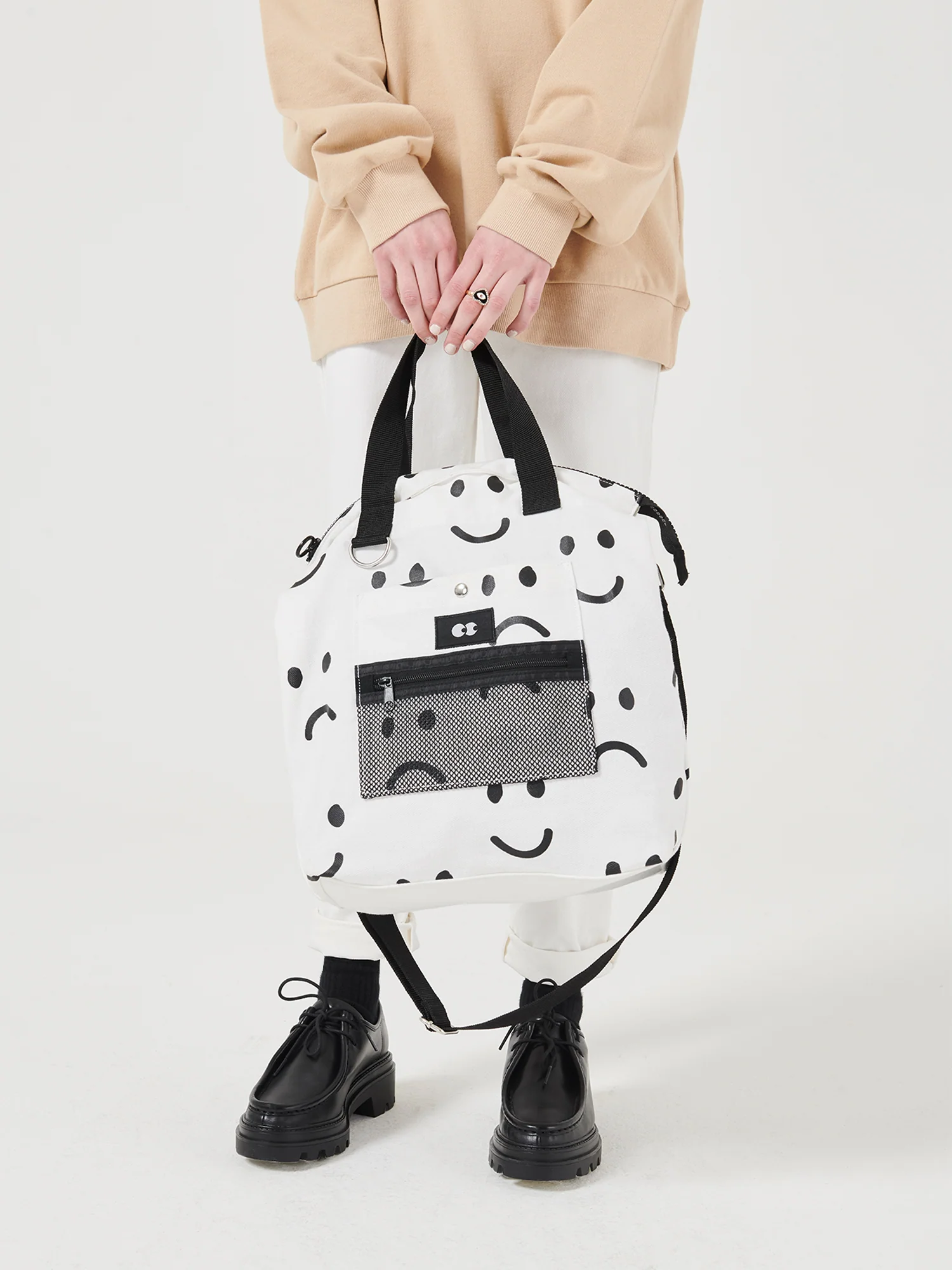 Lazy Oaf Happy Sad Tote Bag - Image 5