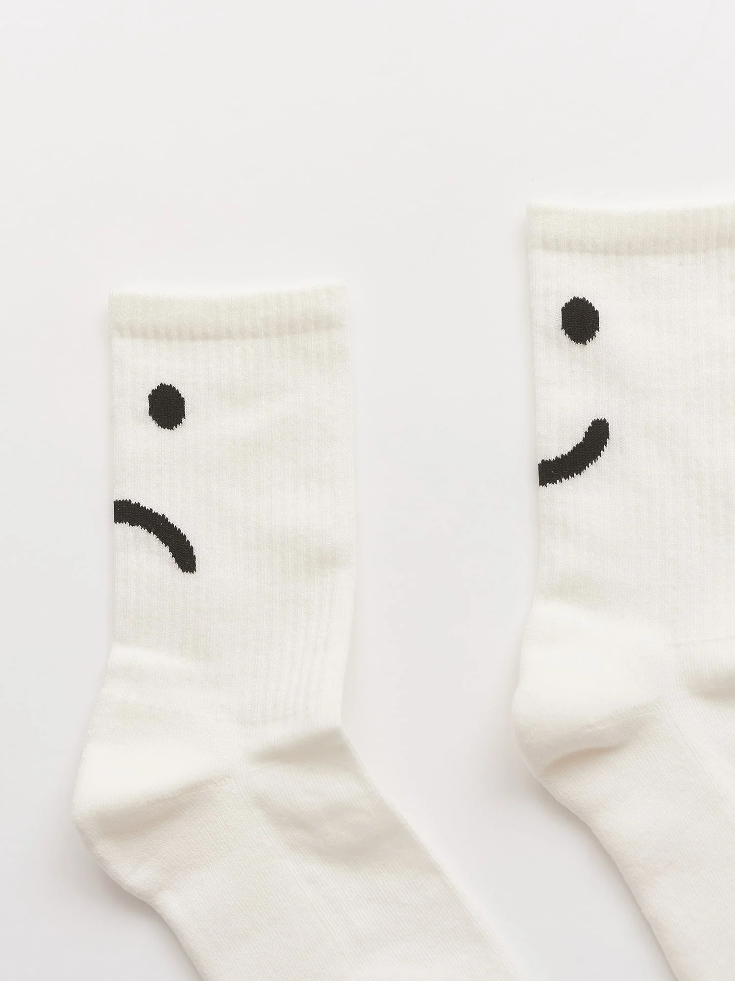 Happy Sad White Socks - Image 3