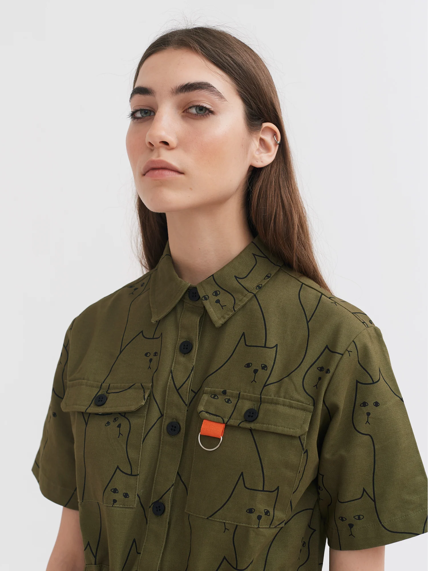Lazy Oaf In The Cat House Shirt Dress - Image 3