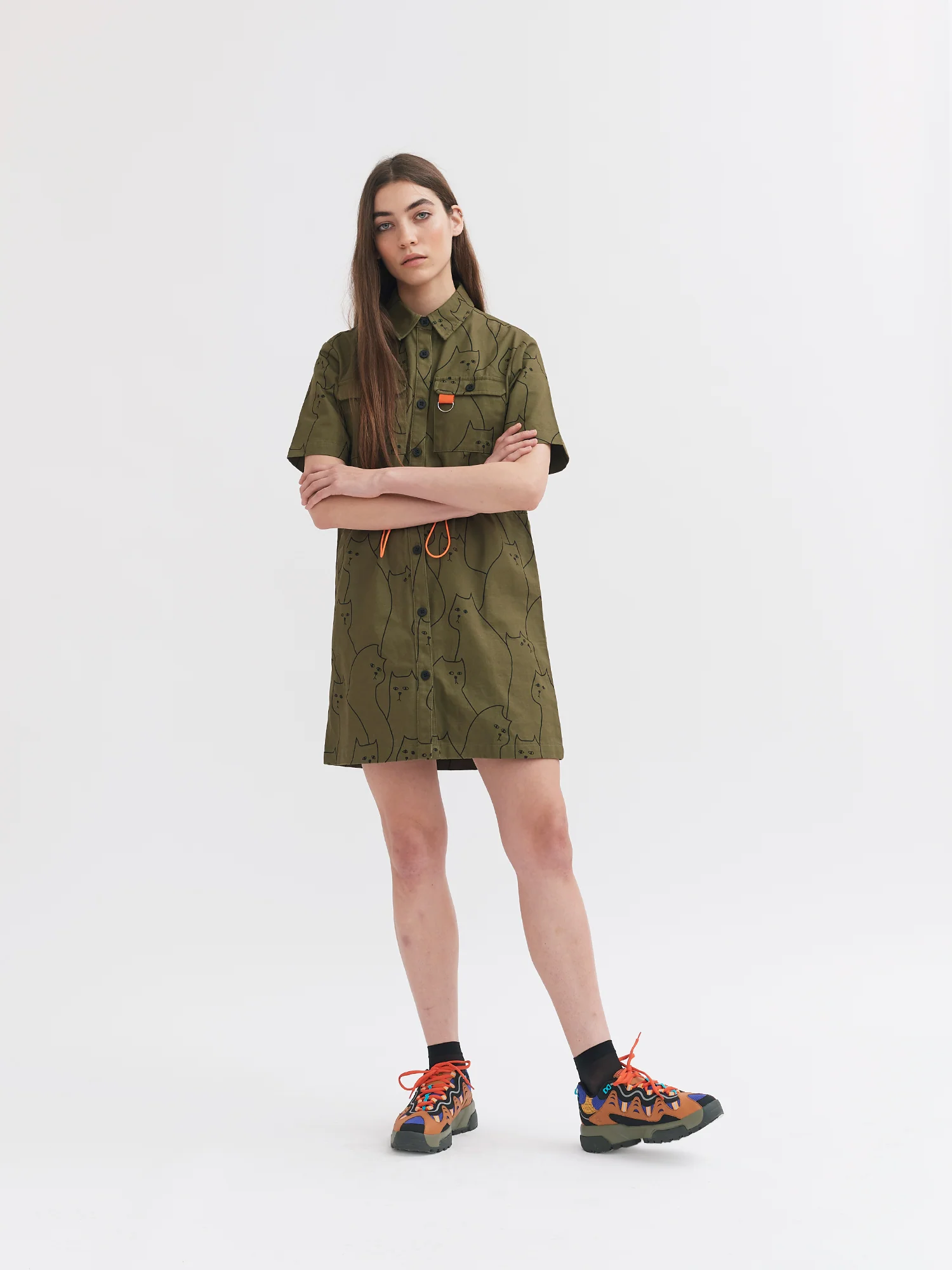 Lazy Oaf In The Cat House Shirt Dress - Image 4