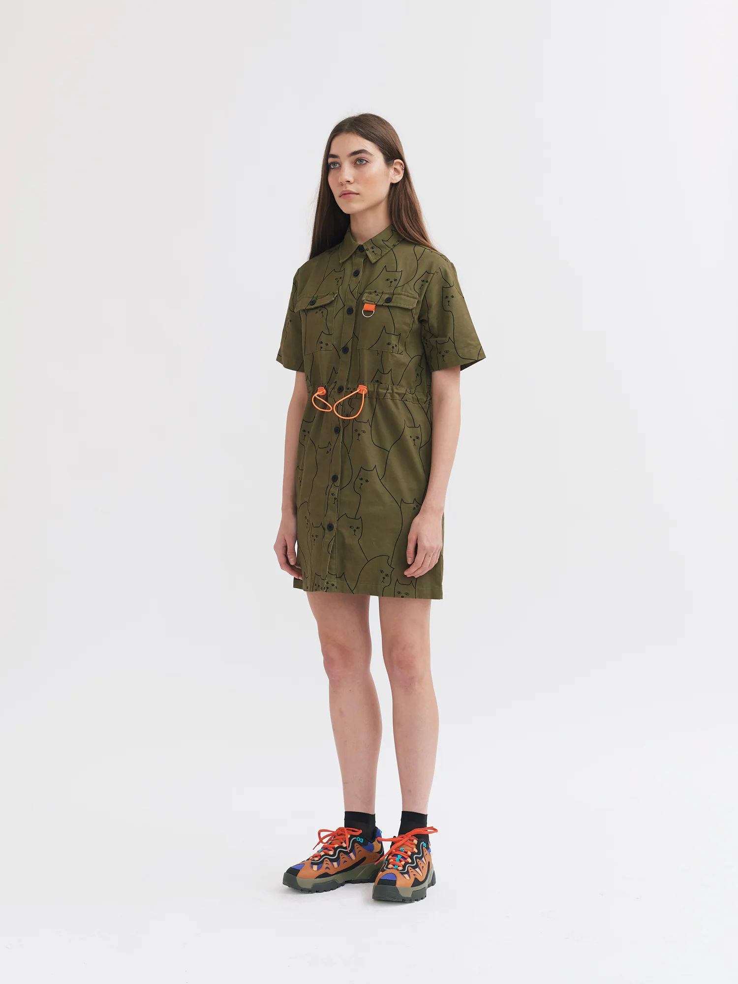 Lazy Oaf In The Cat House Shirt Dress - Image 5