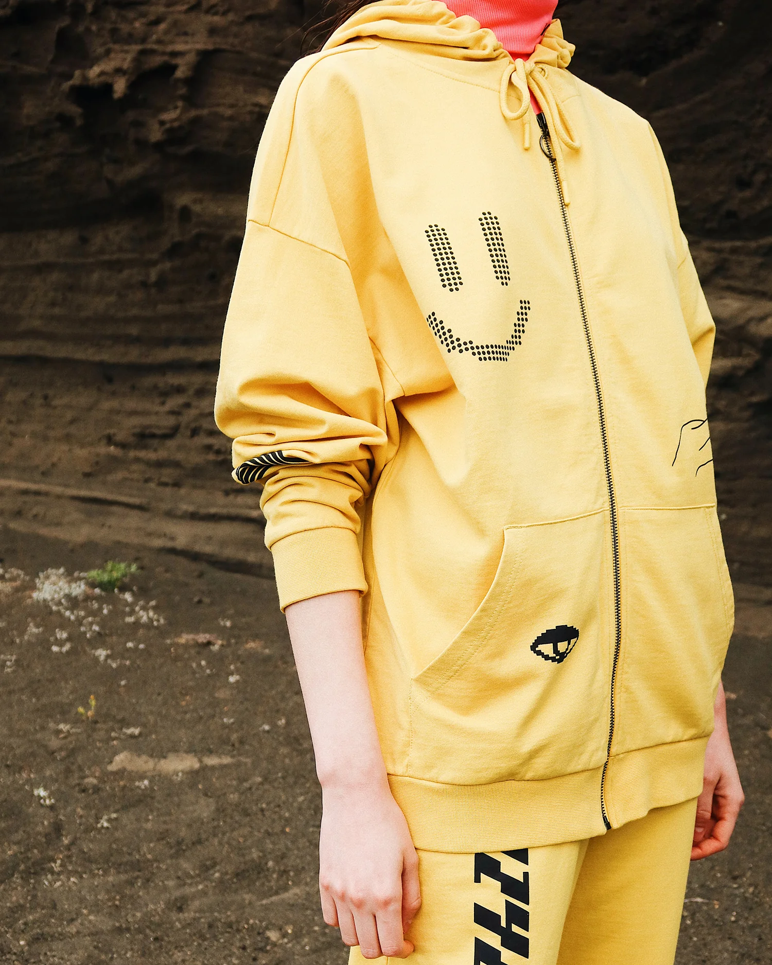 Lazy Oaf Information Technology Zip Up Hoodie - Image 3