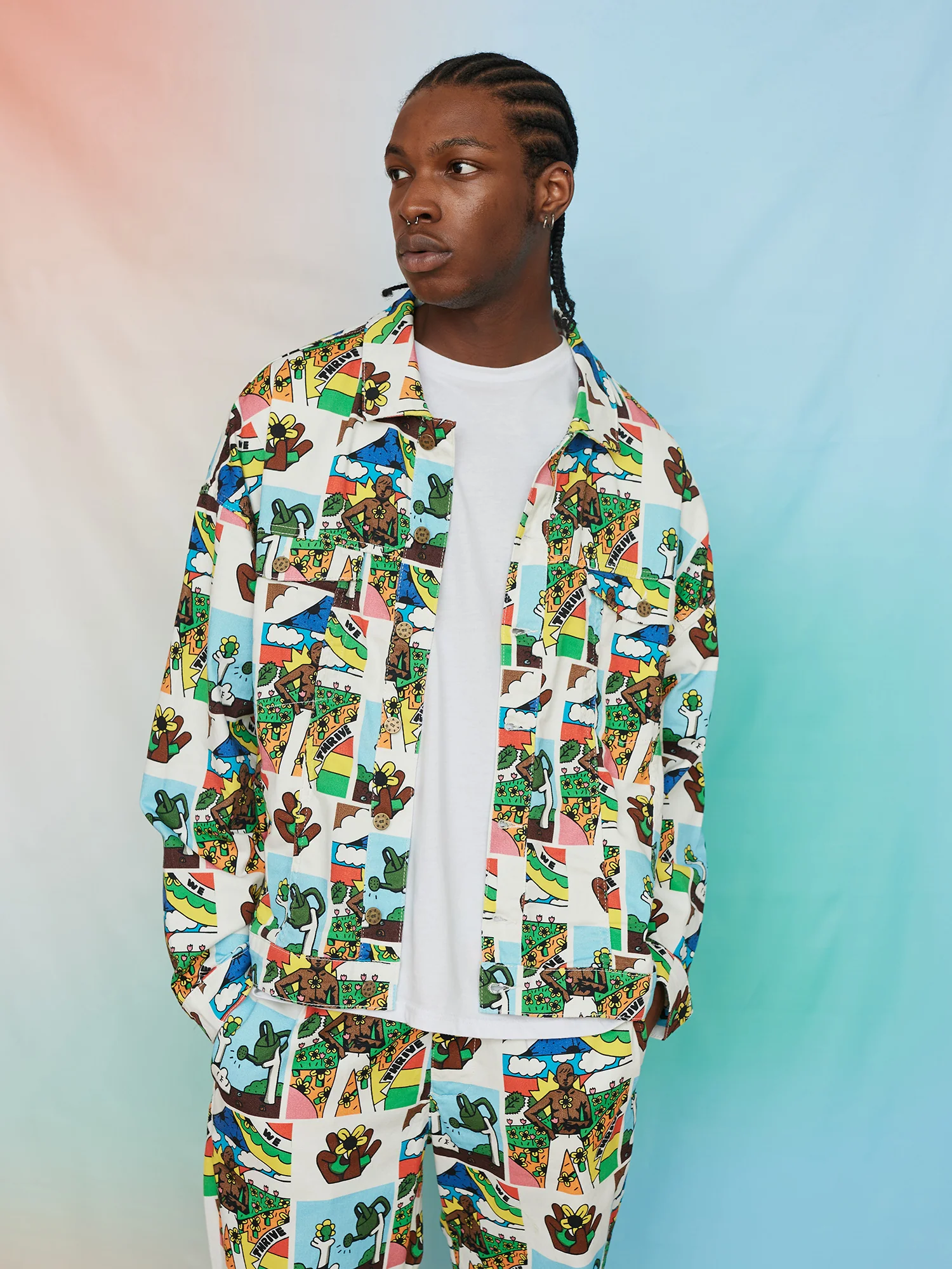 Lazy Oaf King Owusu Denim Jacket - Image 2