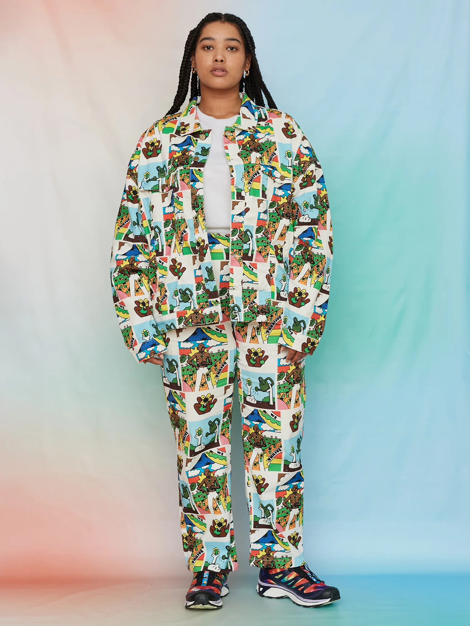 Lazy Oaf King Owusu Denim Jacket - Image 3