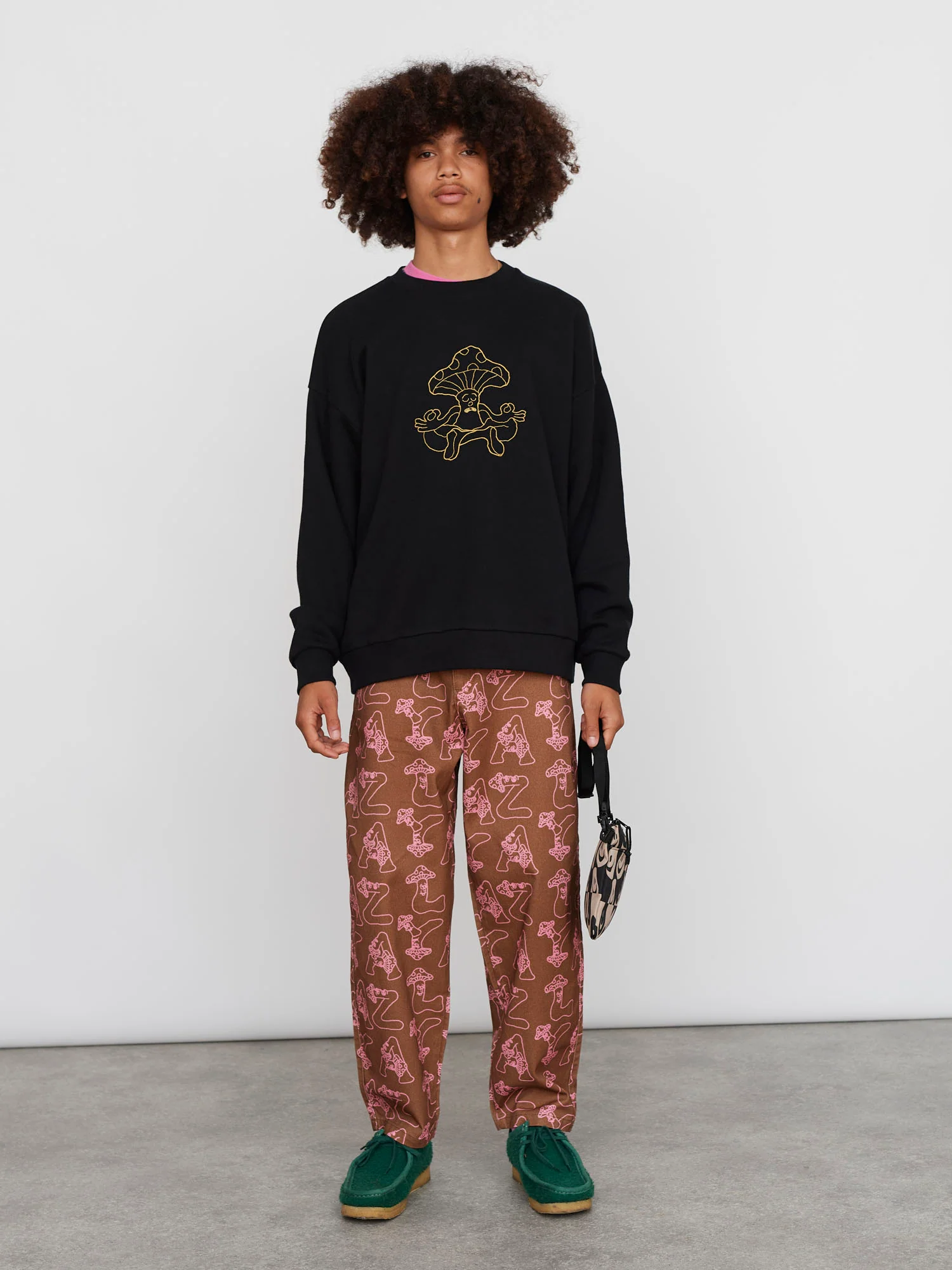 Lazy Mushroom Meditation Sweatshirt - Image 2