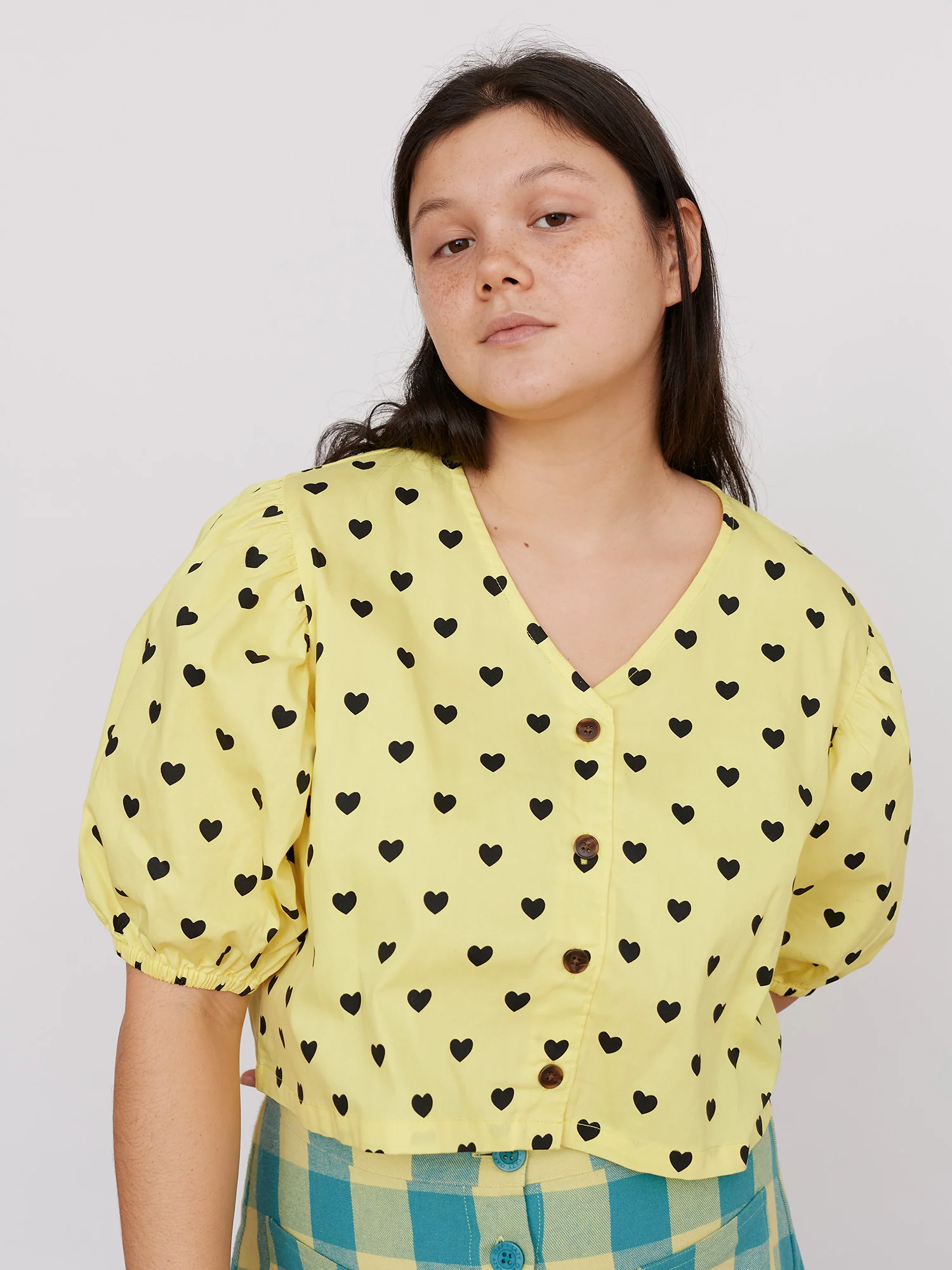 Lazy Oaf Lemon Love Boxy Shirt - Image 2