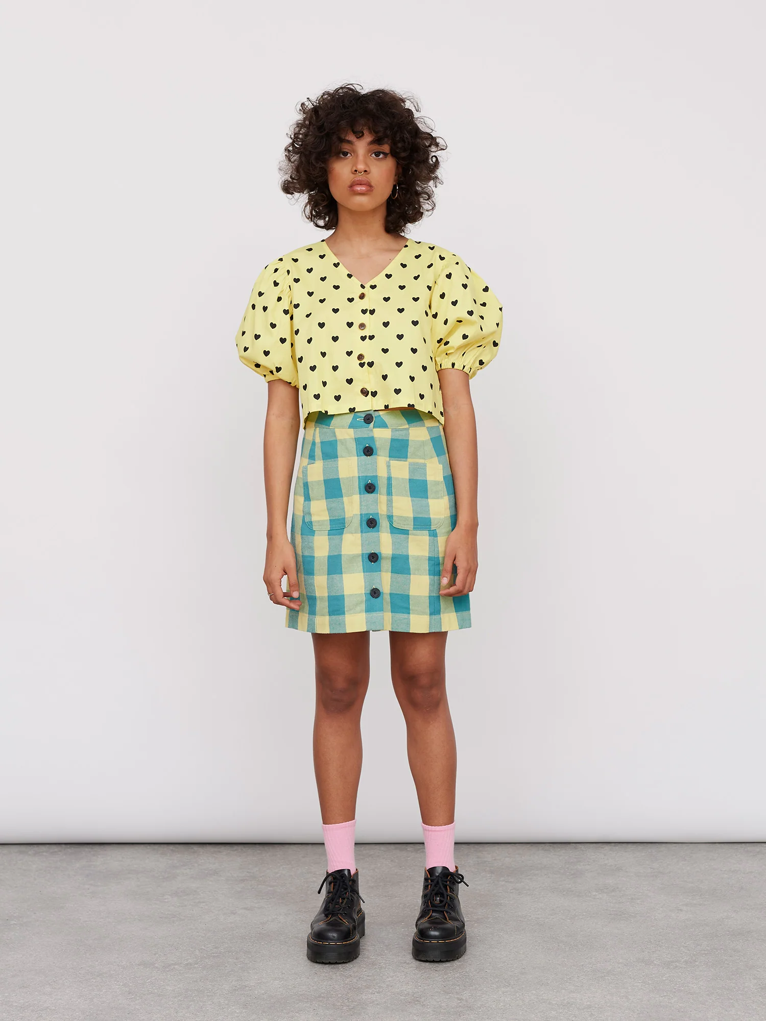 Lazy Oaf Lemon Love Boxy Shirt - Image 3