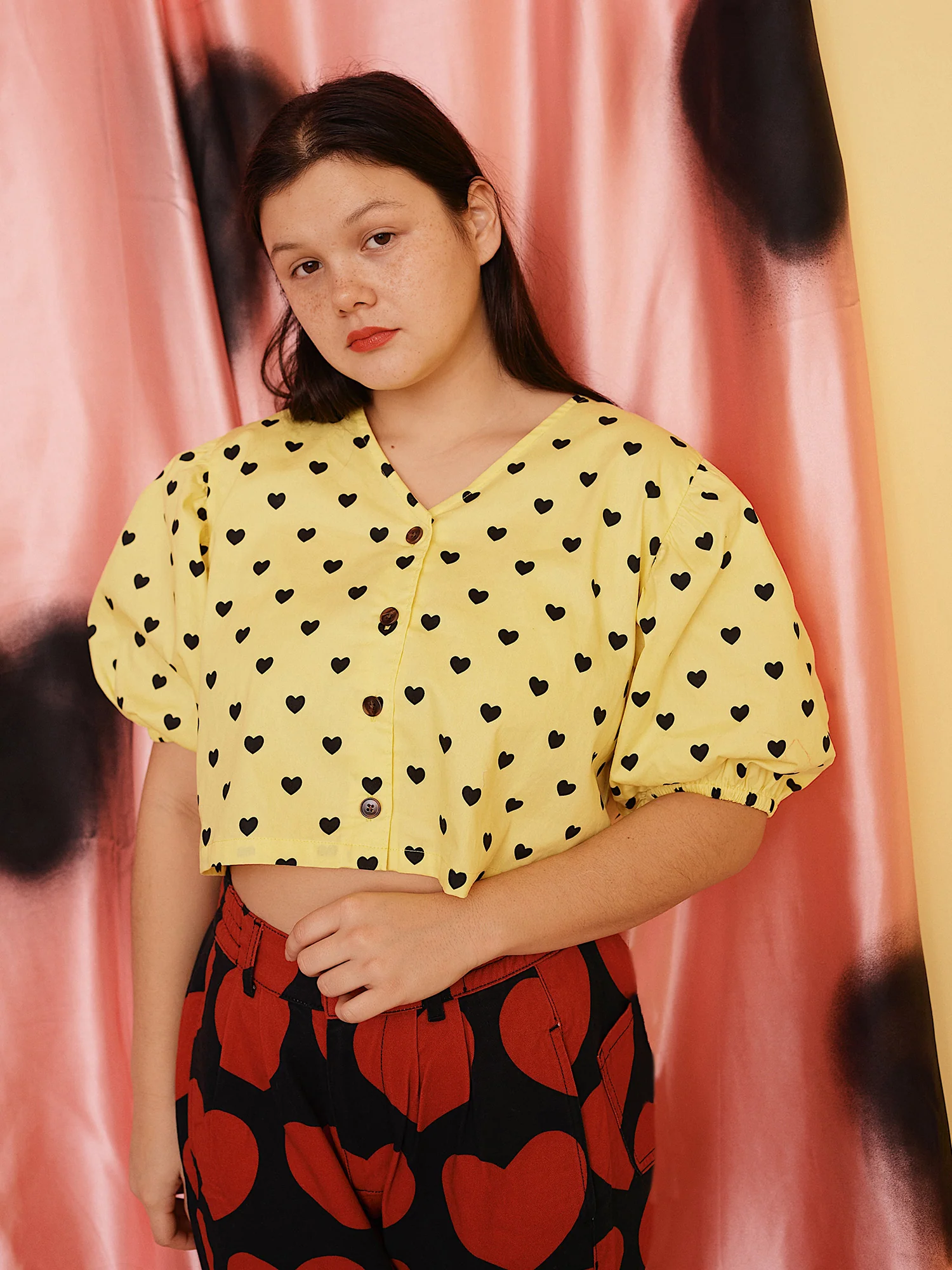 Lazy Oaf Lemon Love Boxy Shirt - Image 4