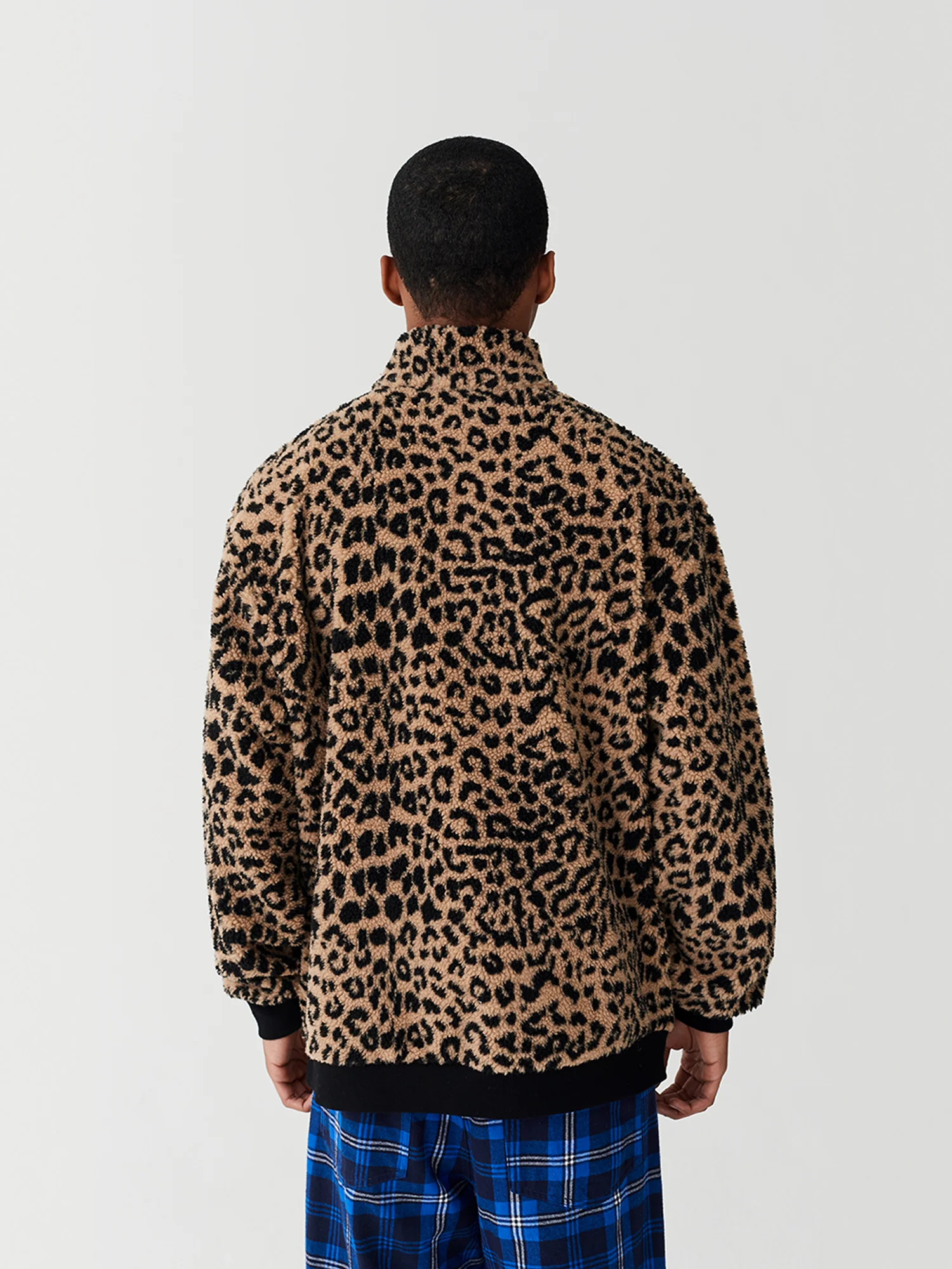 Lazy Oaf Leopard Half Zip Fleece - Image 3
