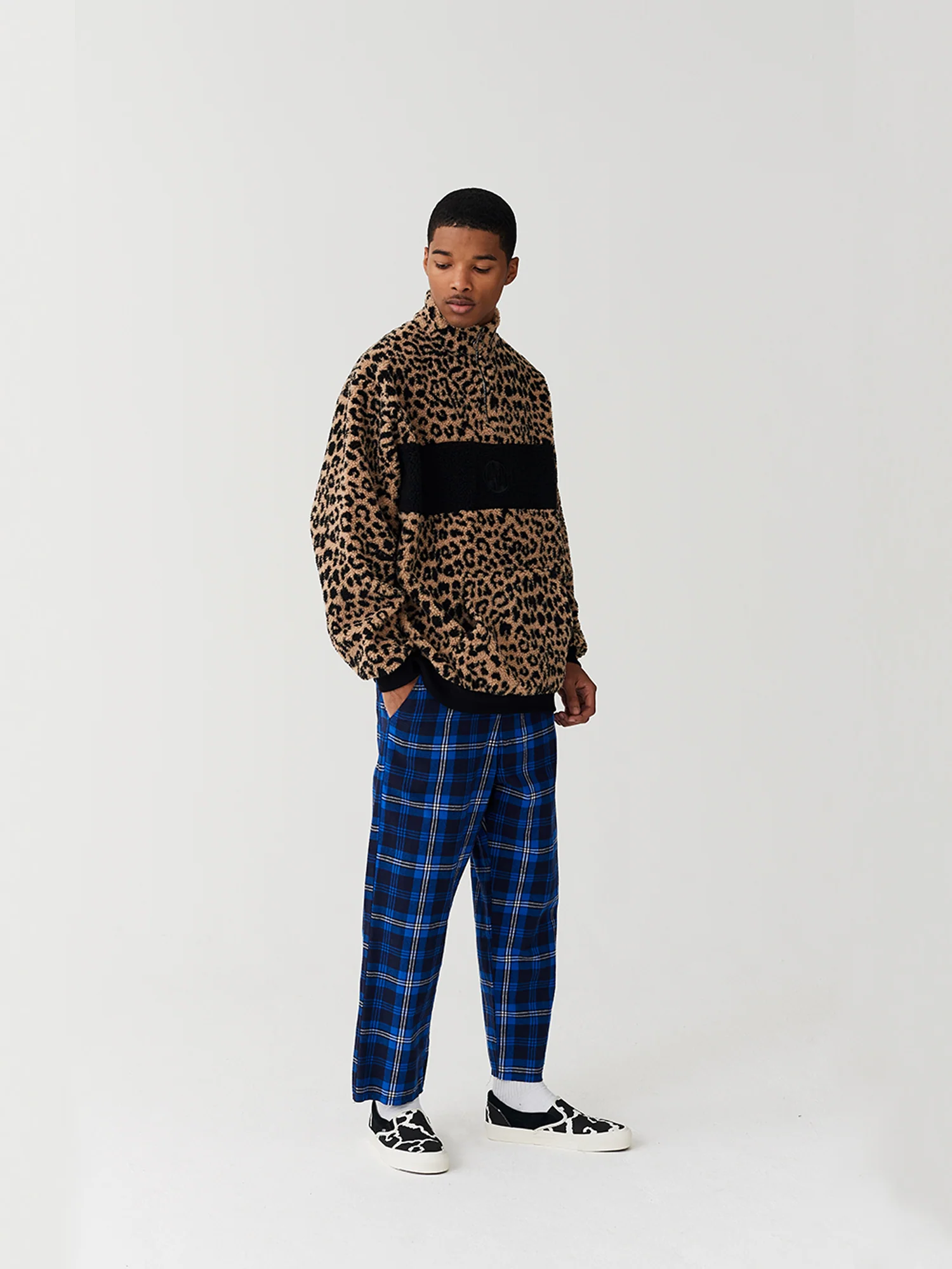 Lazy Oaf Leopard Half Zip Fleece - Image 6